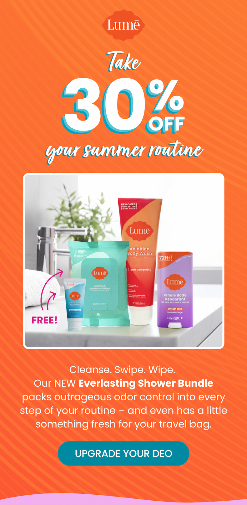 Take 30% OFF your summer routine with the NEW Everlasting Shower Bundle
