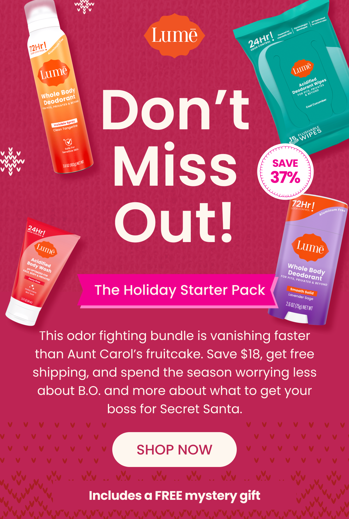Don't Miss Out! Shop the Holiday Starter Pack and SAVE 37%