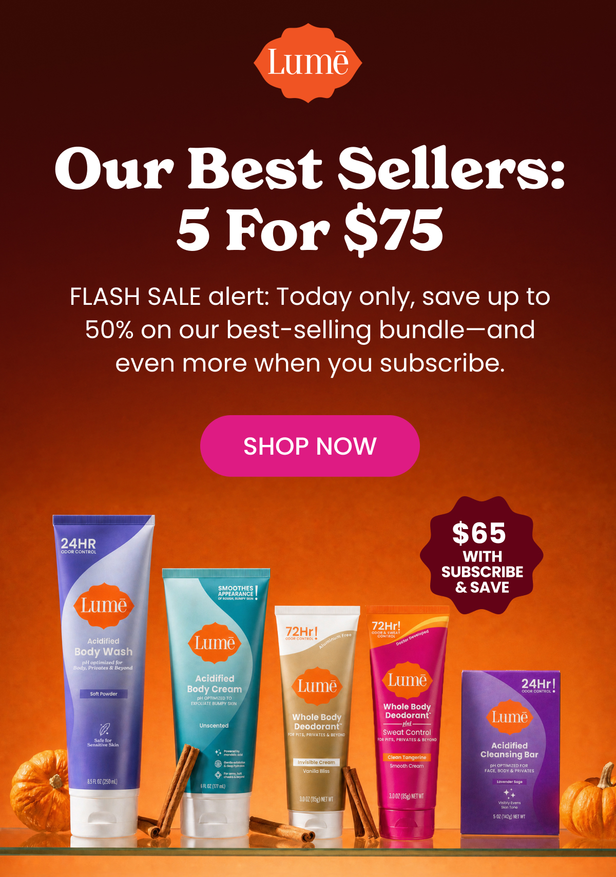 Our Best Sellers: 5 for $75 | Shop Now