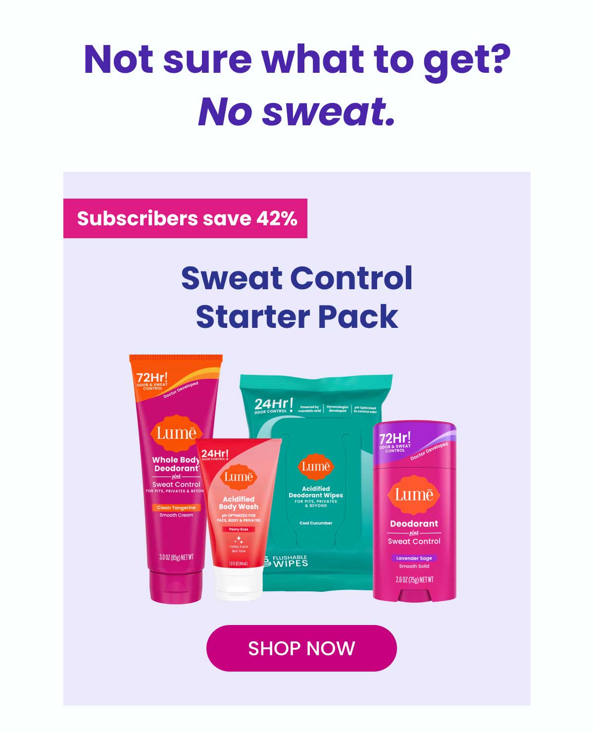 Sweat Control Starter Pack