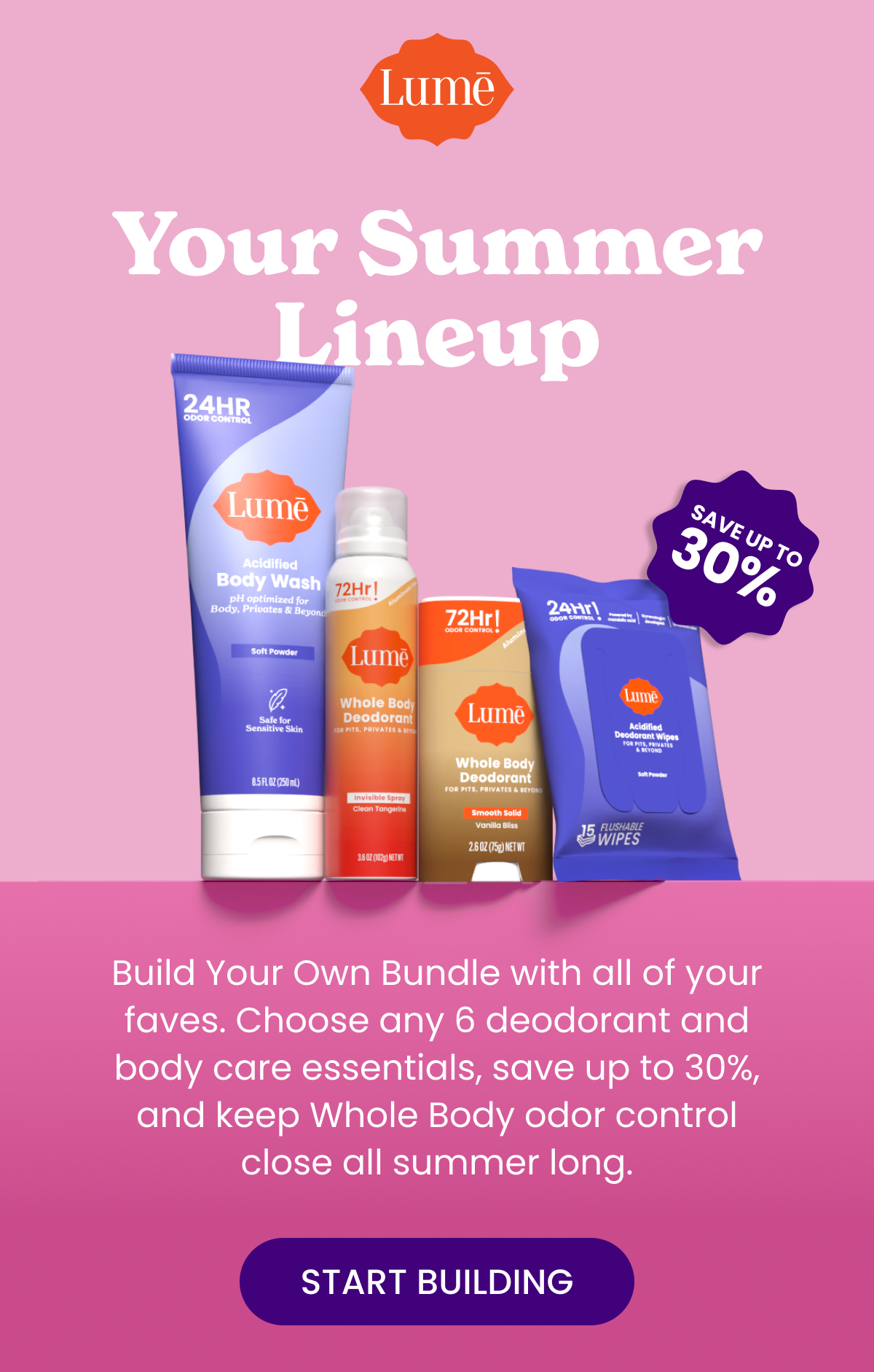 Your Summer Lineup (Save up to 30%) with Build Your Own Bundle | Start Building