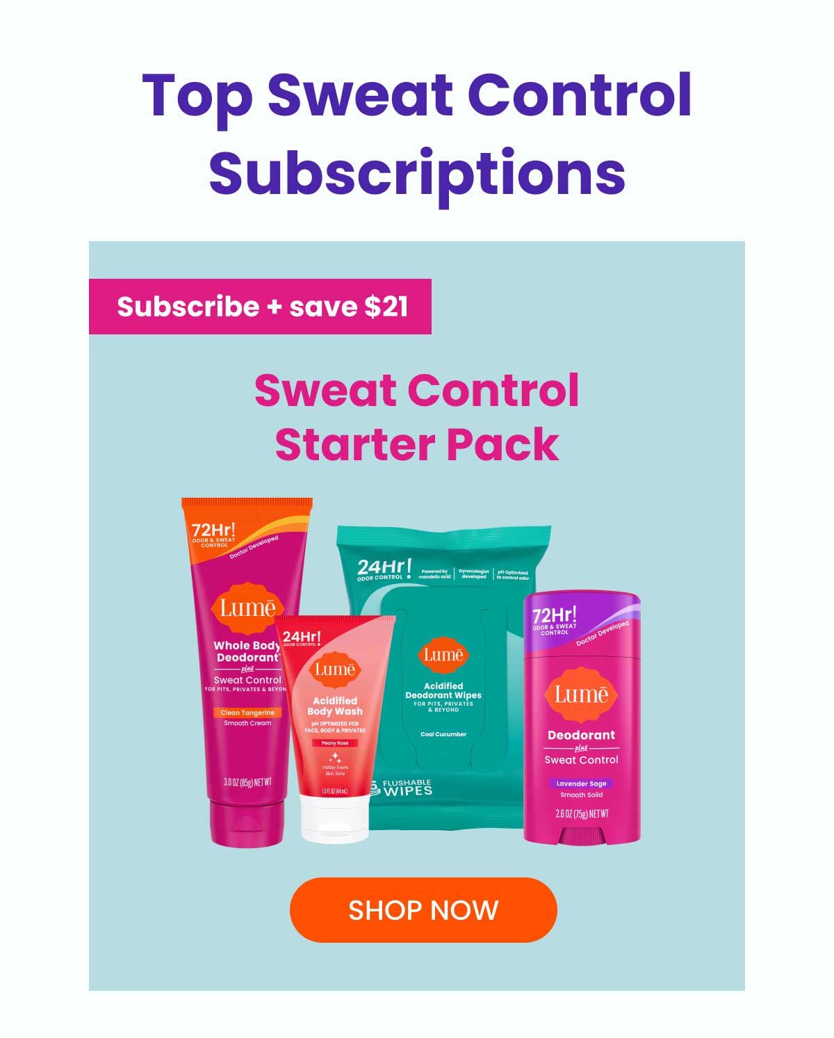 Sweat Control Starter Pack