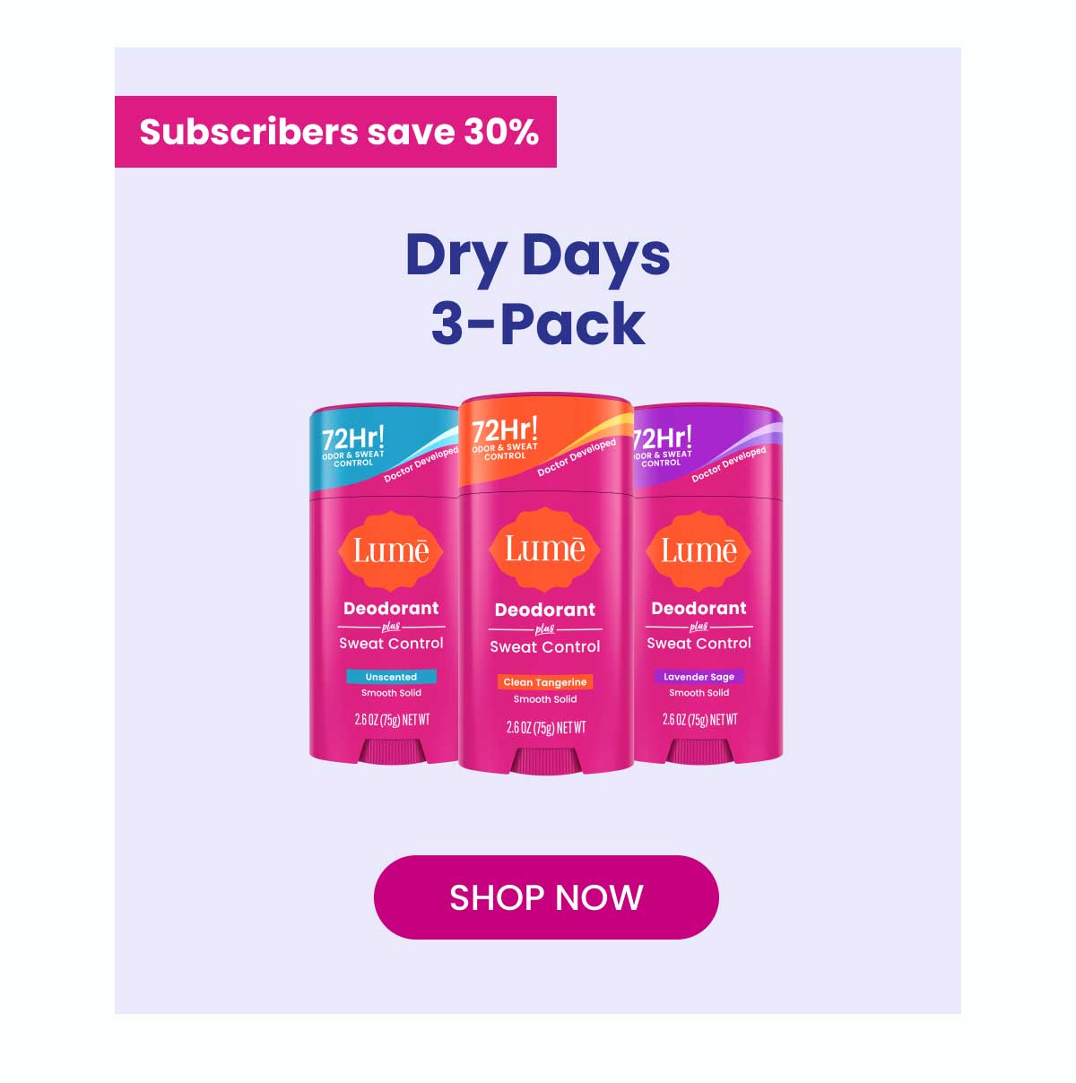 Dry Days 3-Pack