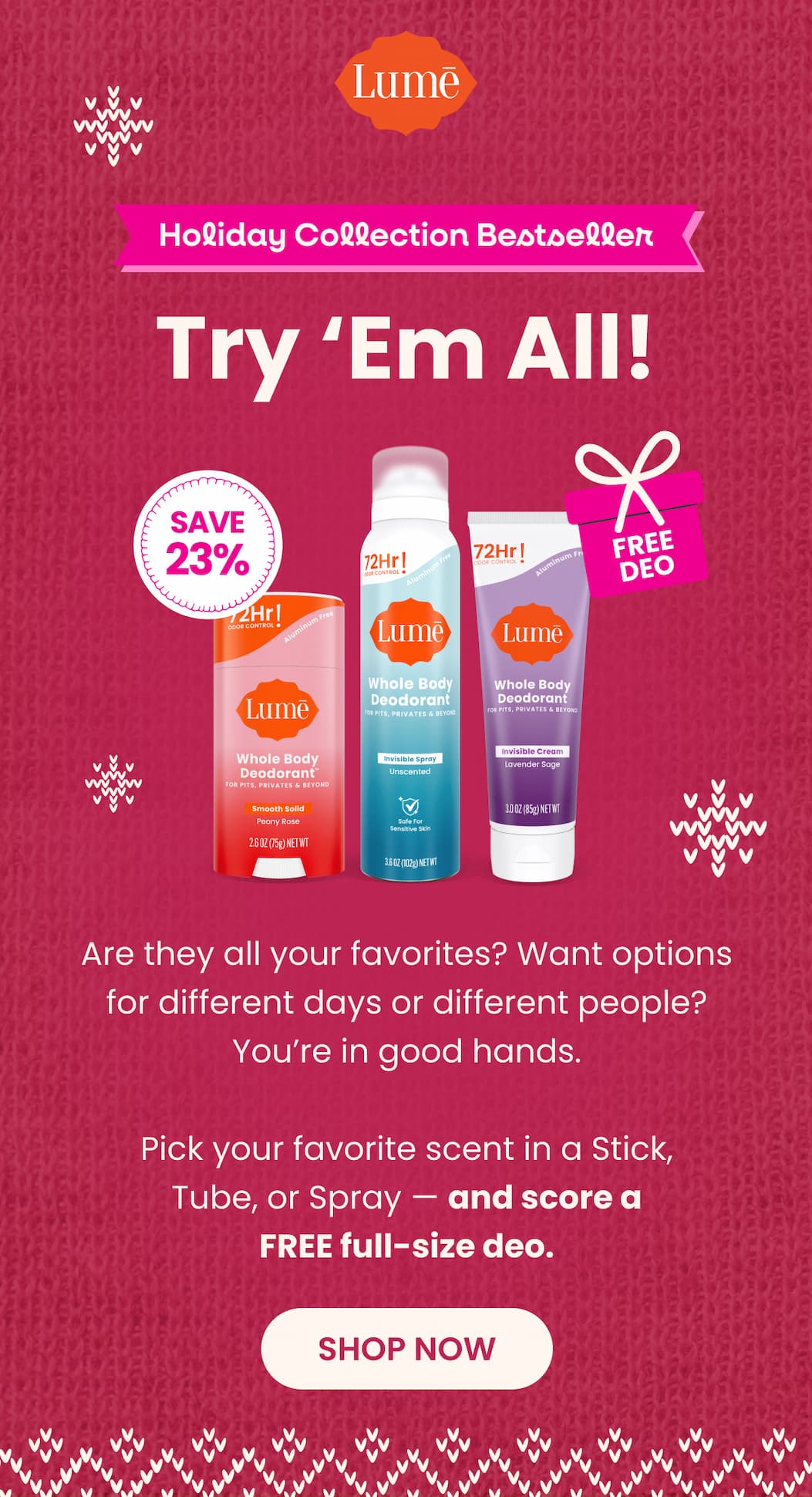 Holiday Collection Bestseller: Try 'Em All!