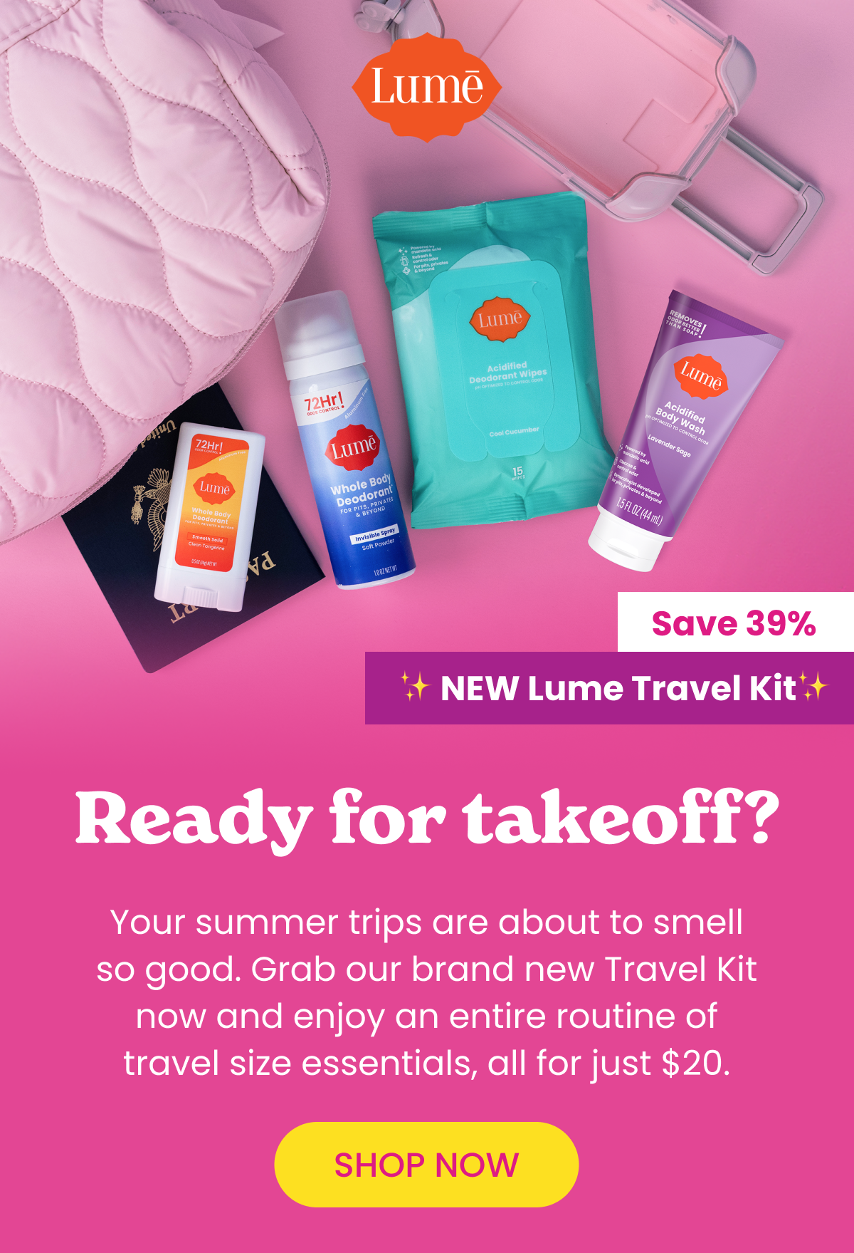 NEW Lume Travel Kit: Shop Now