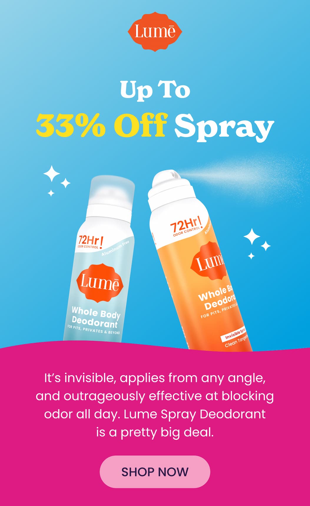 Up to 33% Off Spray