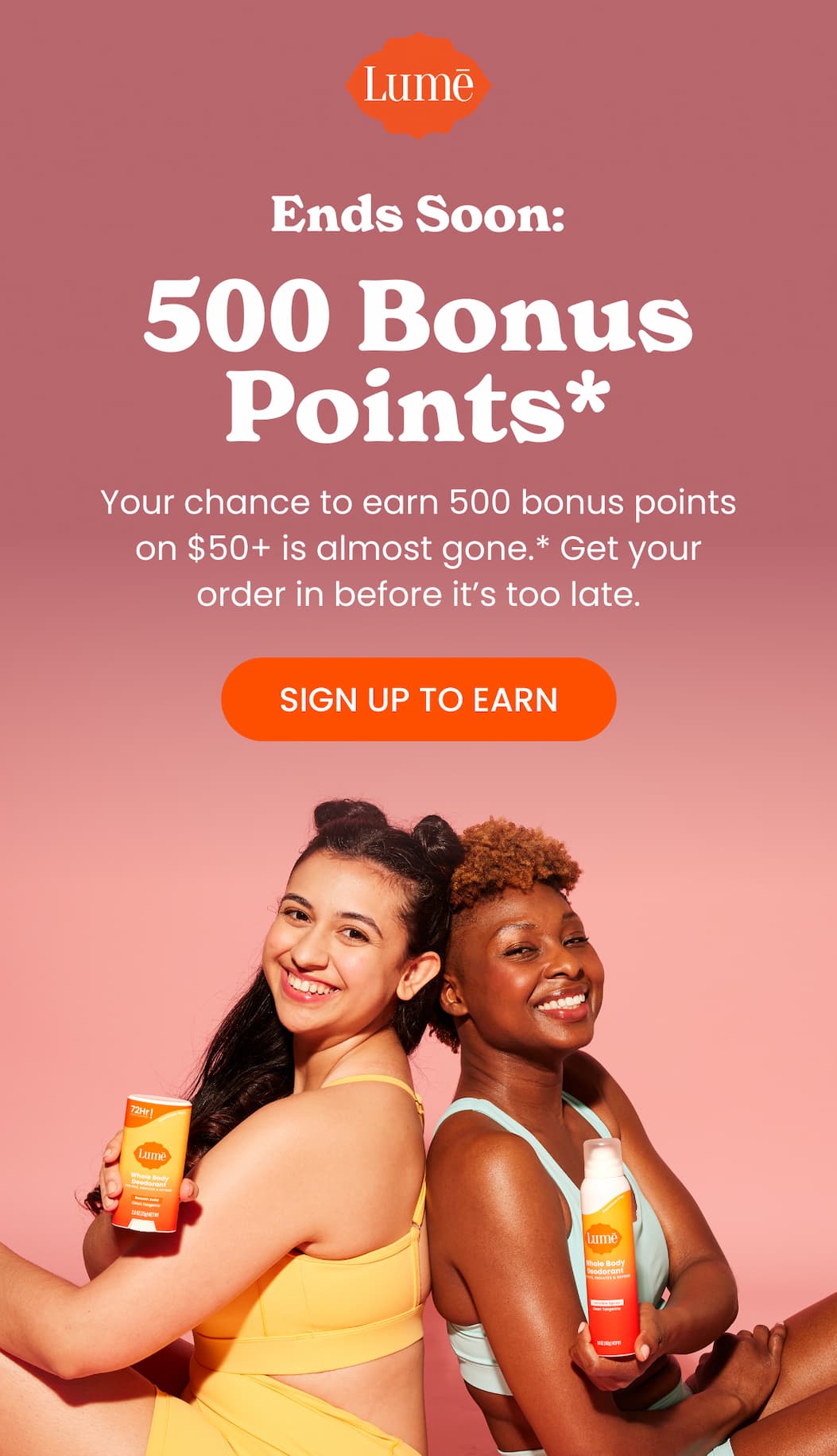 Ends Soon: 500 Bonus Points | Sign Up To Earn