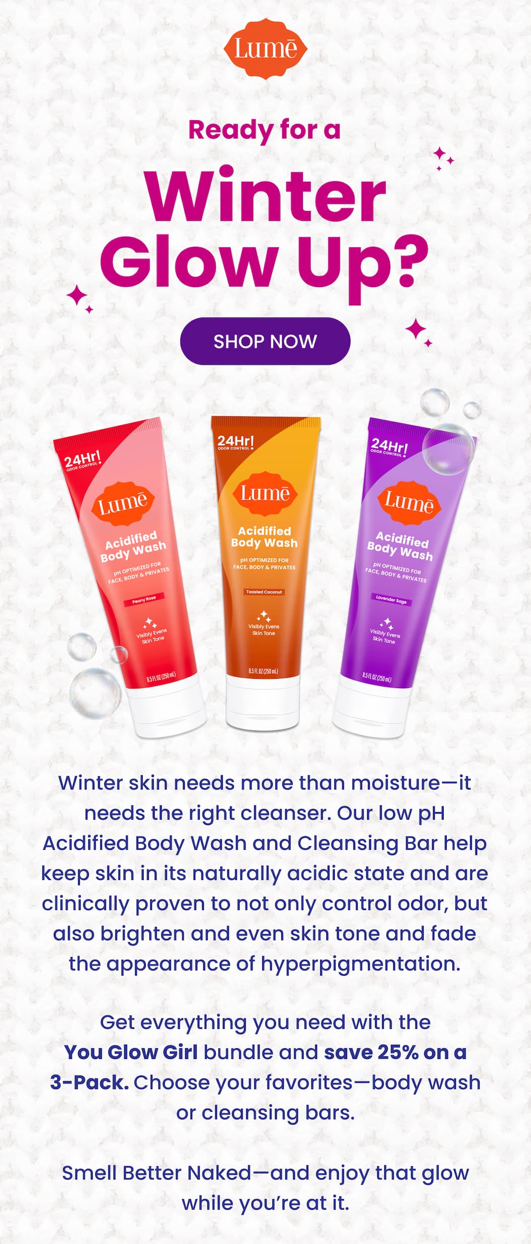 Ready for a Winter Glow Up? | Shop The You Glow Girl bundle and Save 25%