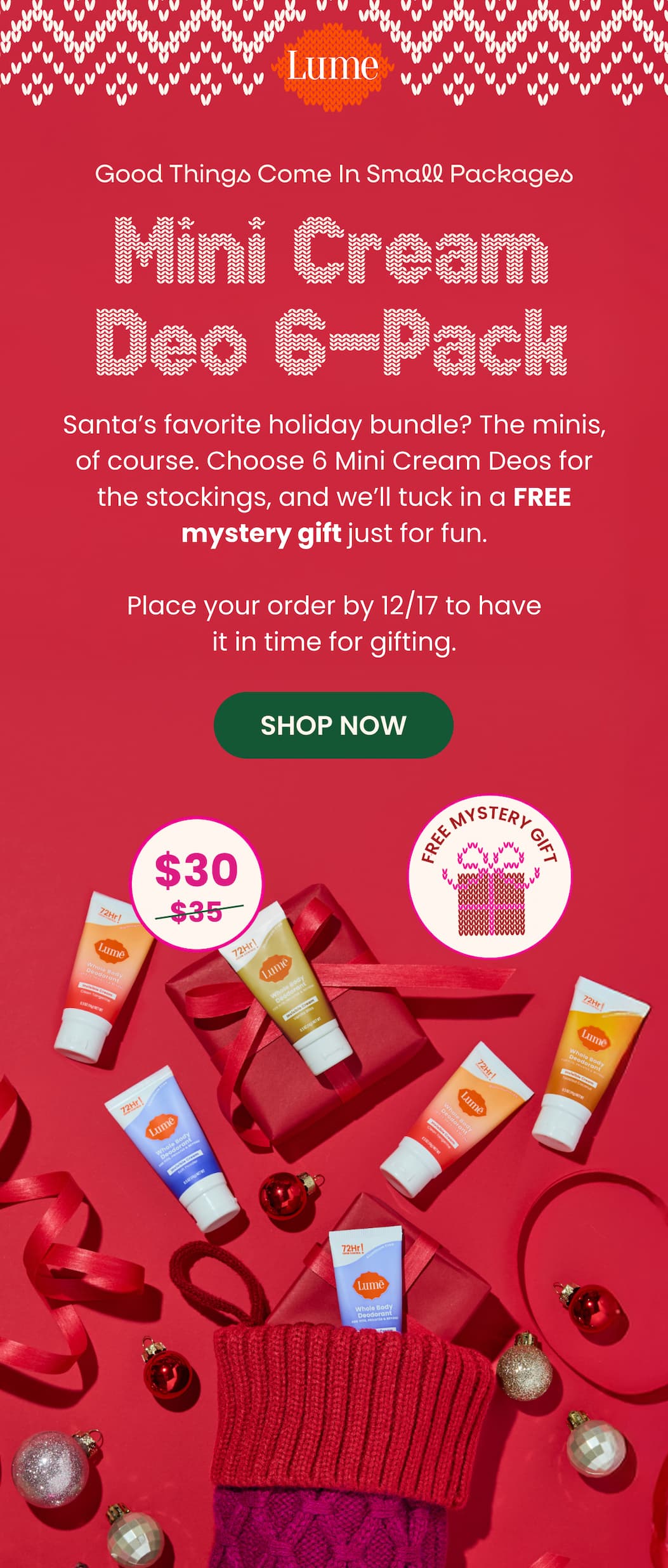 Good Things Come In Small Packages | Mini Cream Deo 6-Pack