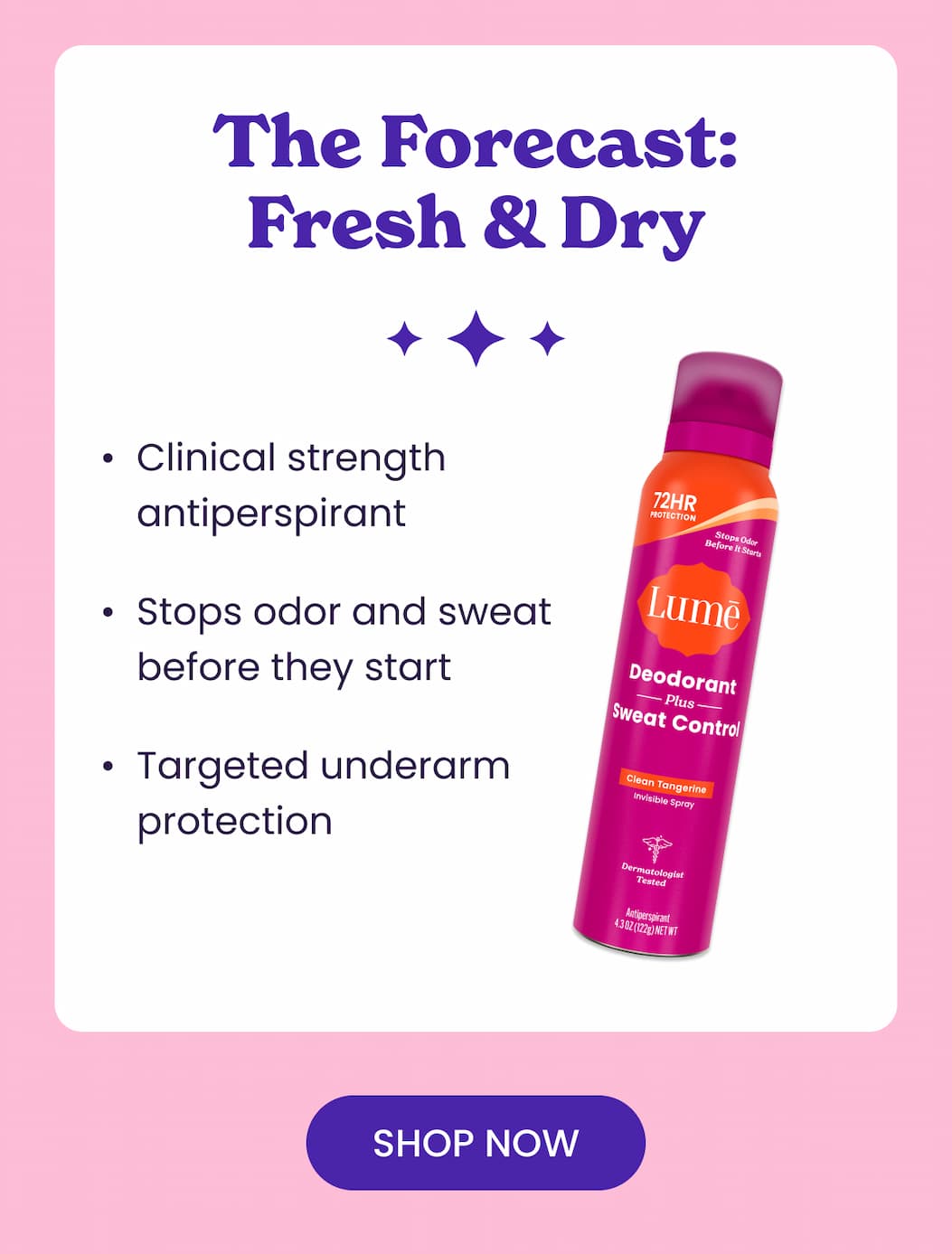 The Forecast: Fresh & Dry | Shop Now