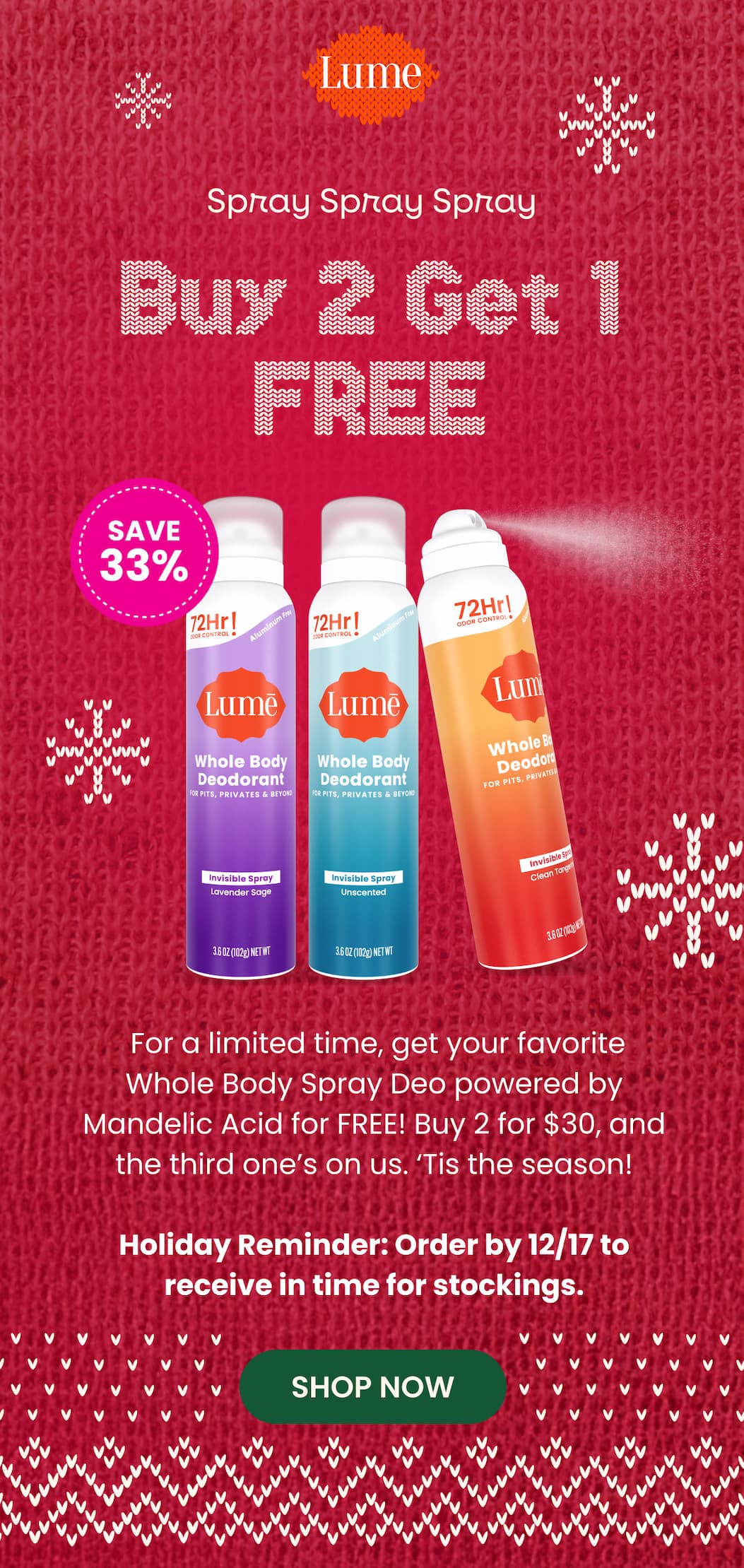 Spray Spray Spray | Buy 2 Get 1 FREE