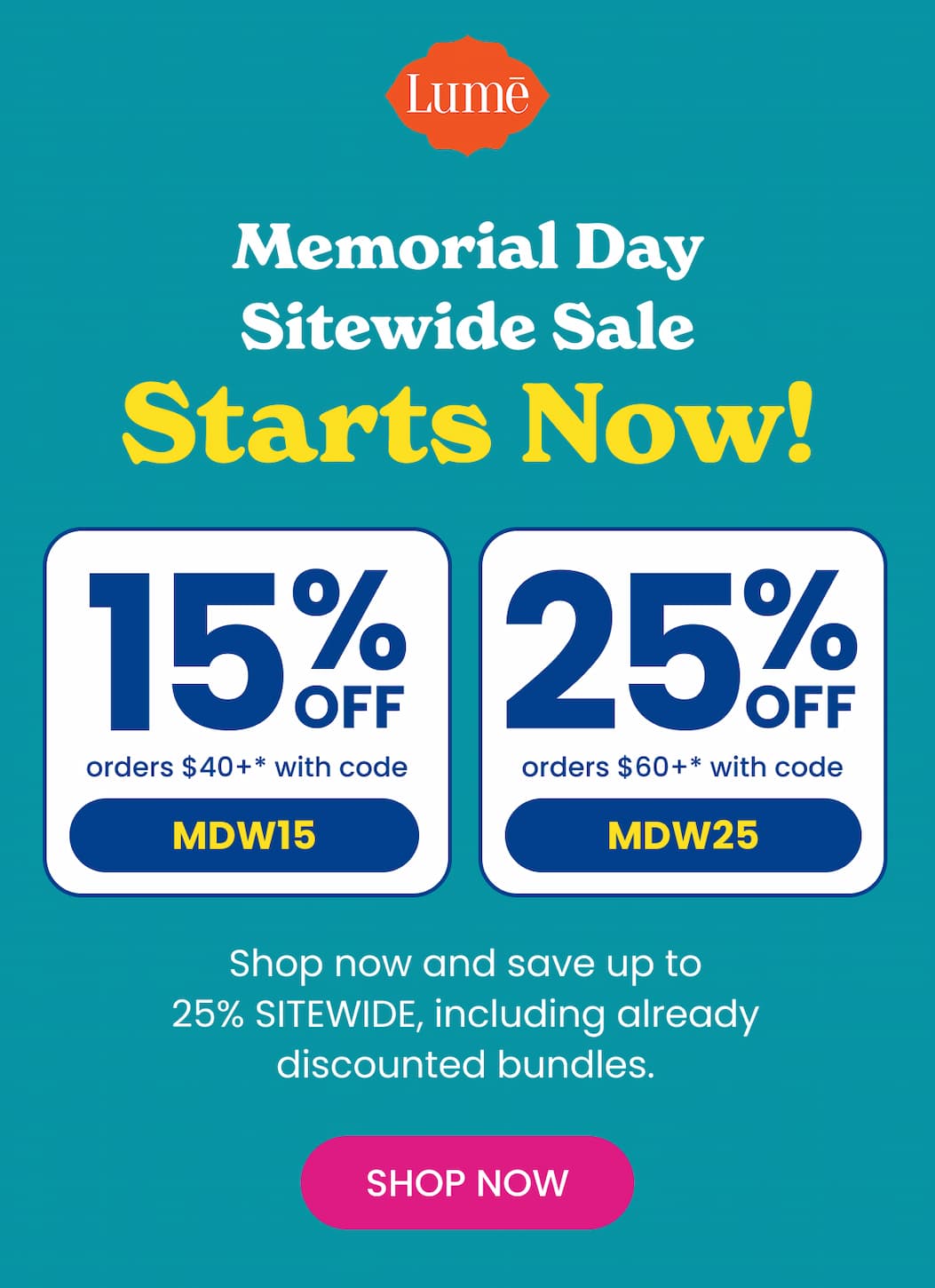 Memorial Day Sitewide Sale Starts Now! | Shop Now