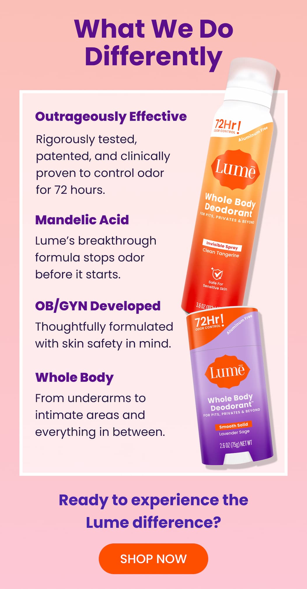 What We Do Differently