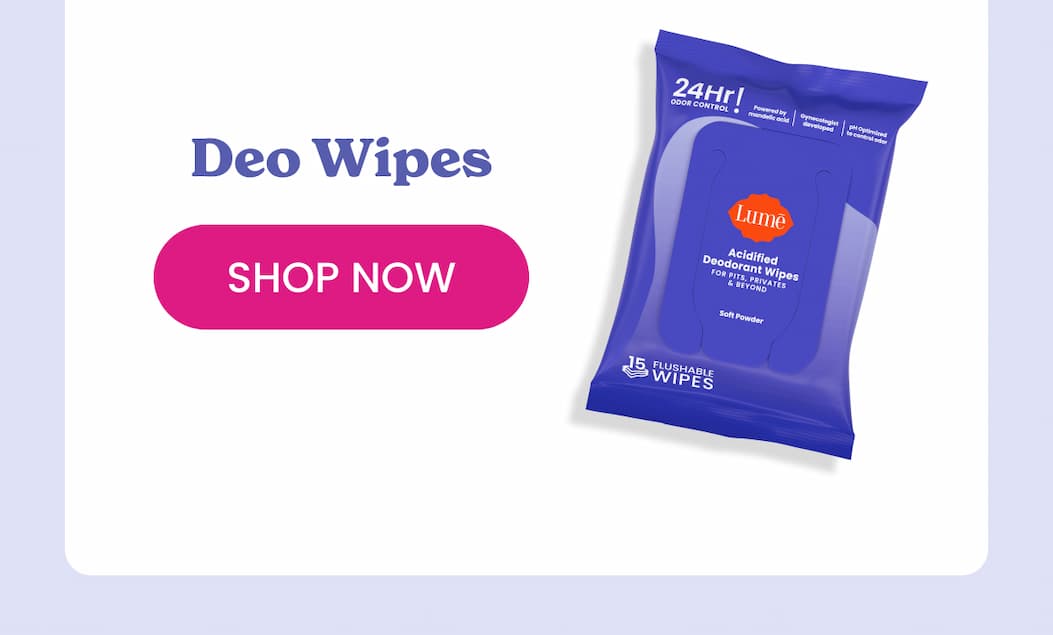 Soft Powder Deo Wipes | Shop Now