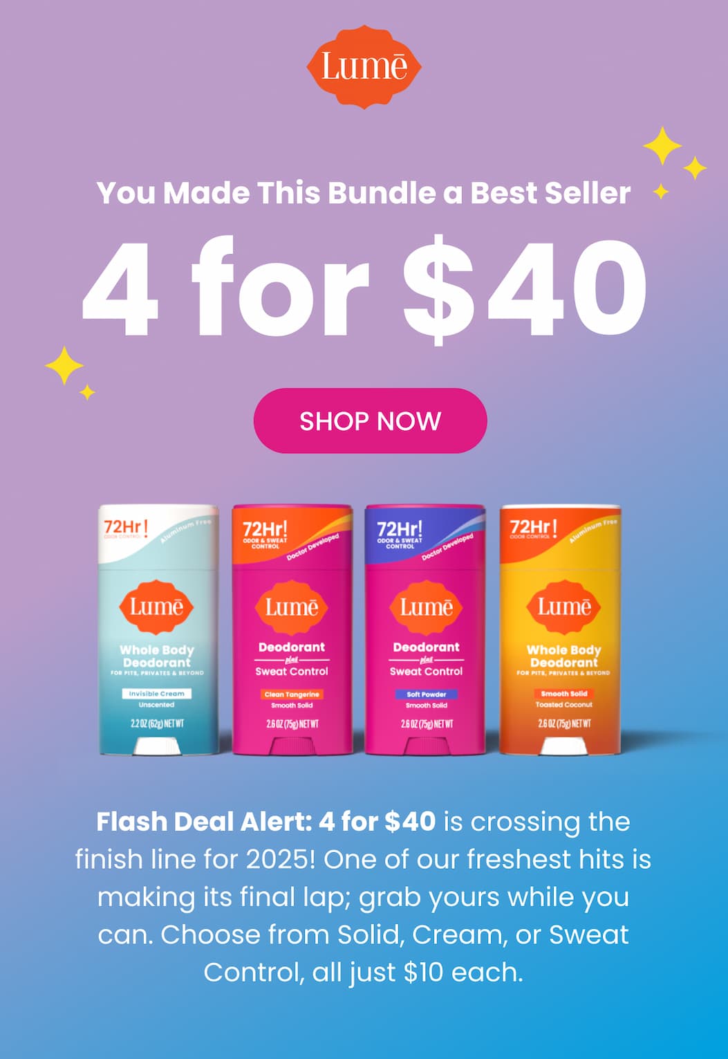 You Made This Bundle a Best Seller: 4 for $40