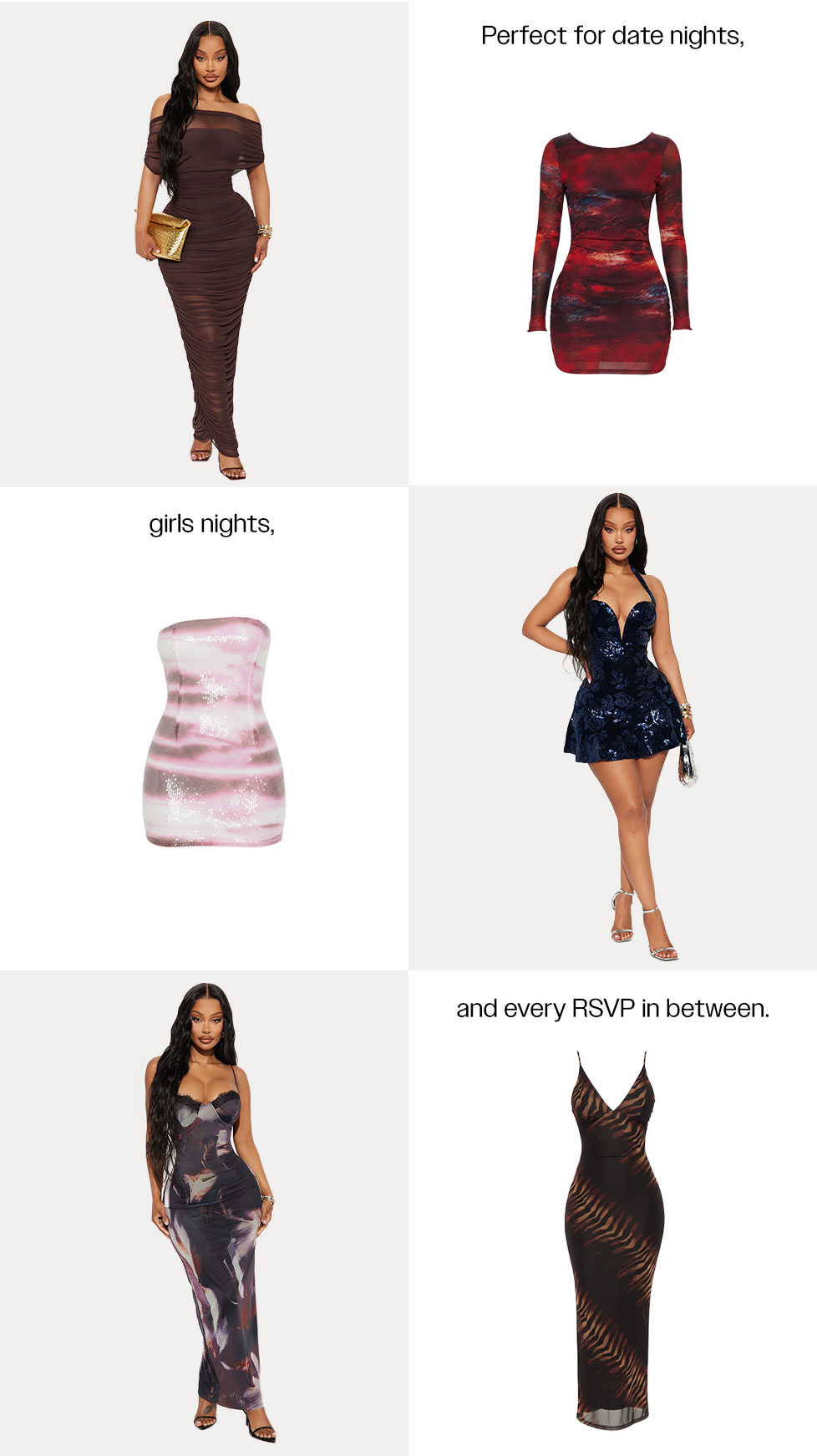 an image of a woman in a dress and a dress with different styles