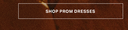 "SHOP PROM DRESSES" in white text within a white border, set against a rich brown textured background with a subtle sheen. Explore the new prom collection.