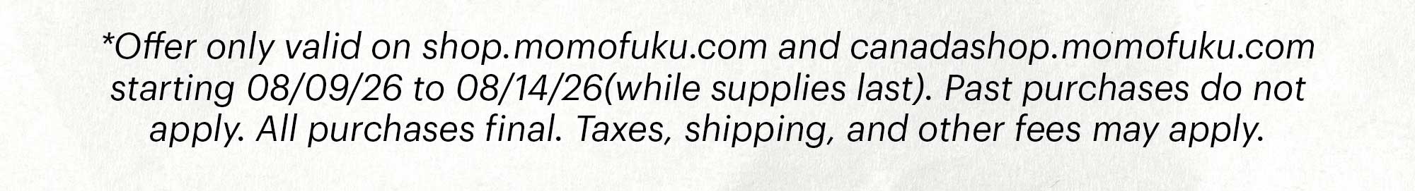 Header: 22nd Anniversary Sale Sub-header: Momofuku is turning 22.  CTA: SHOP ANNIVERSARY SALE