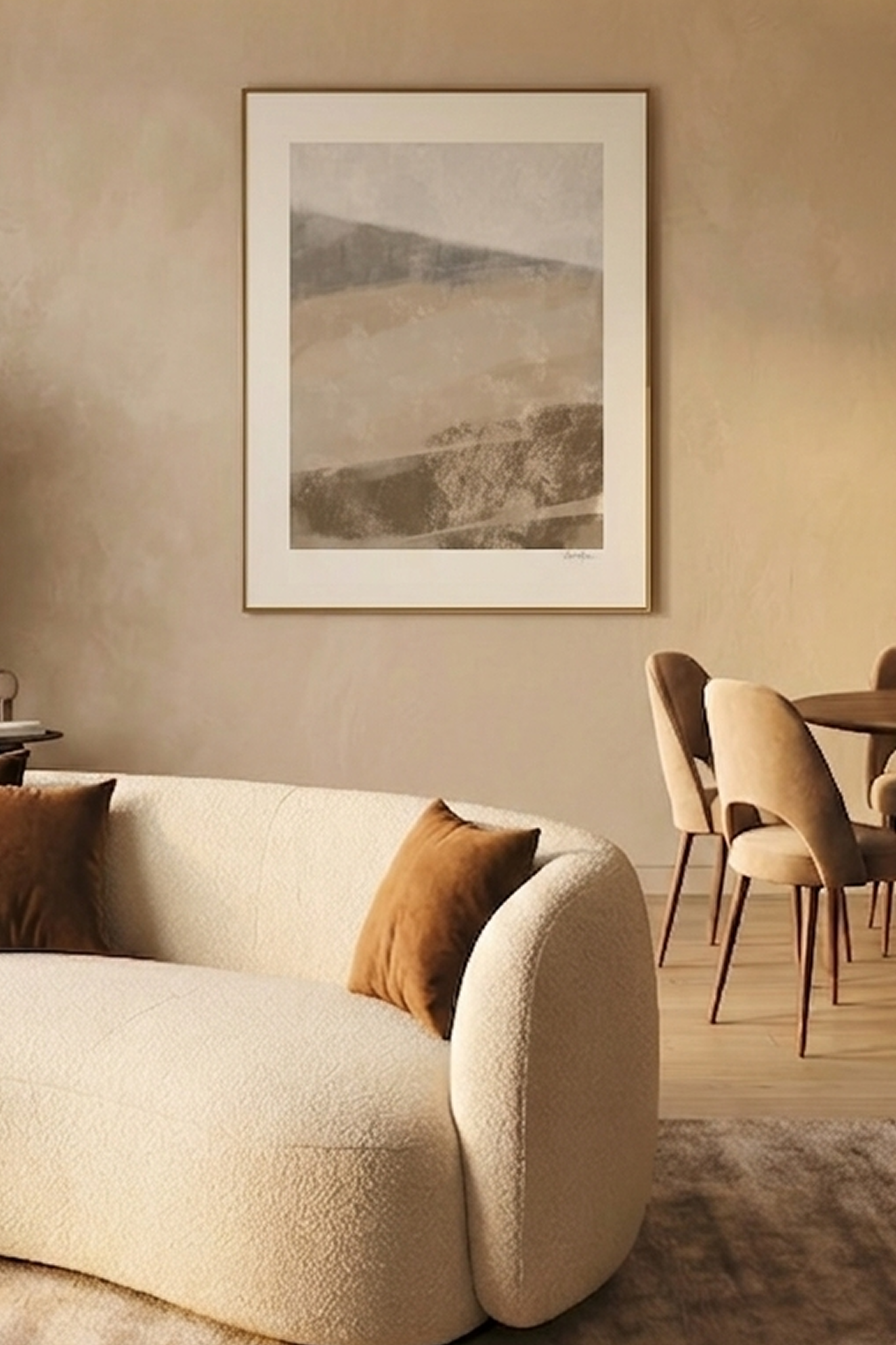 Calm Dust — Sandy Abstract Landscape – Oam Studio