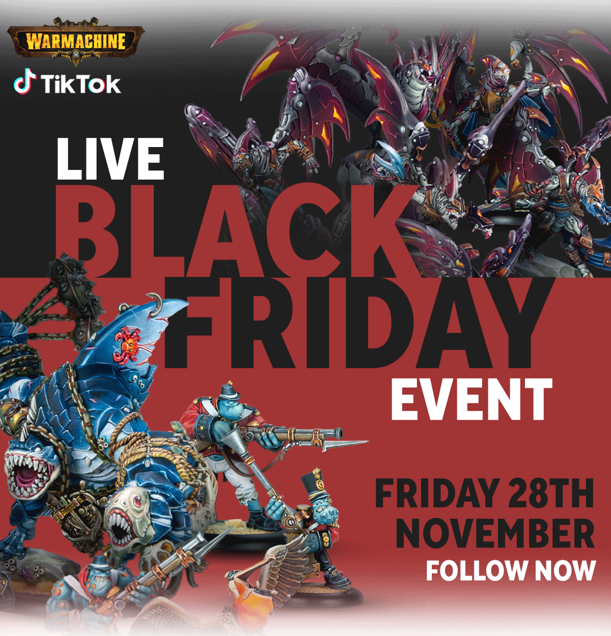 Warmachine Black Friday event on TikTok