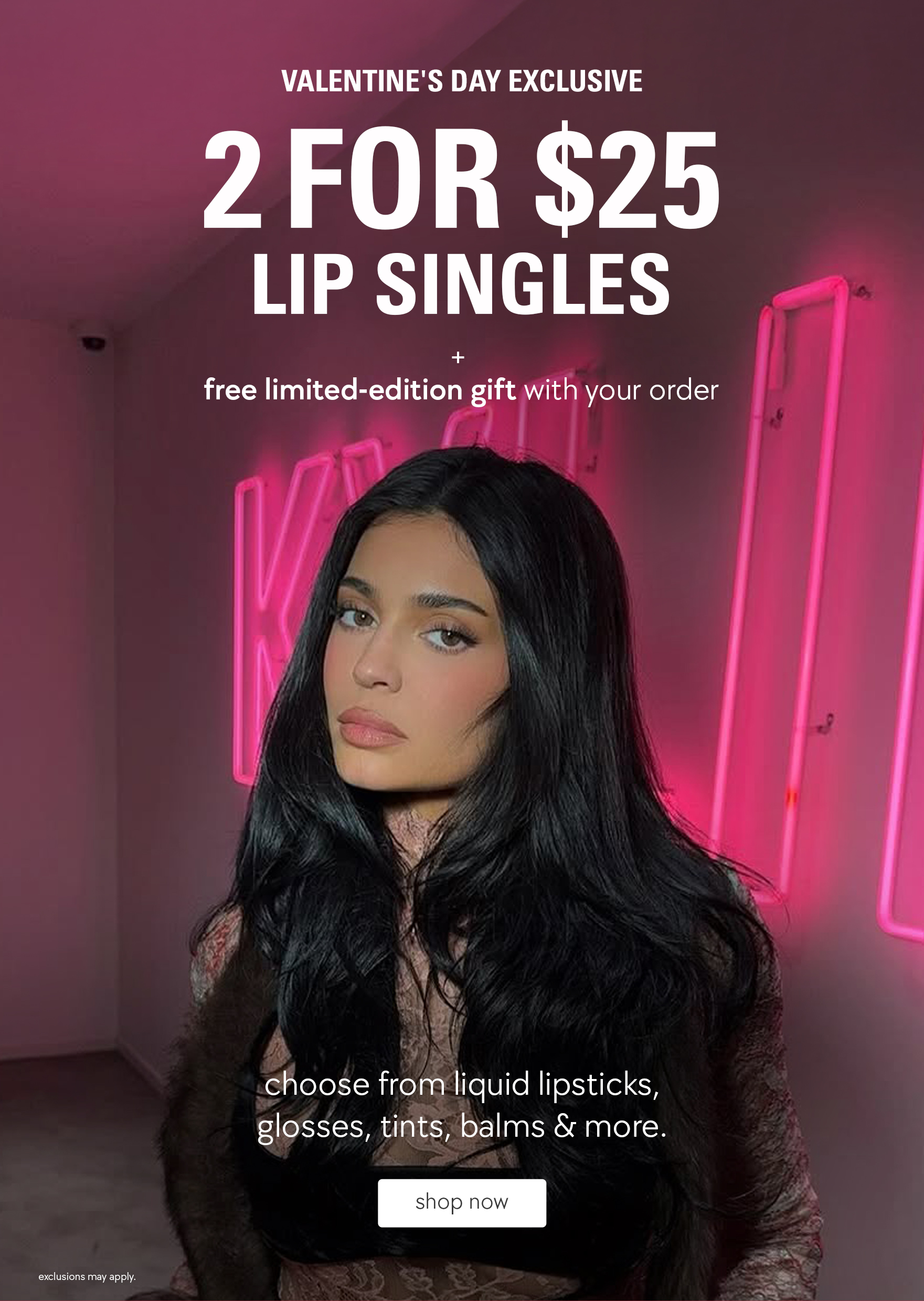 2 for $25 lip singles