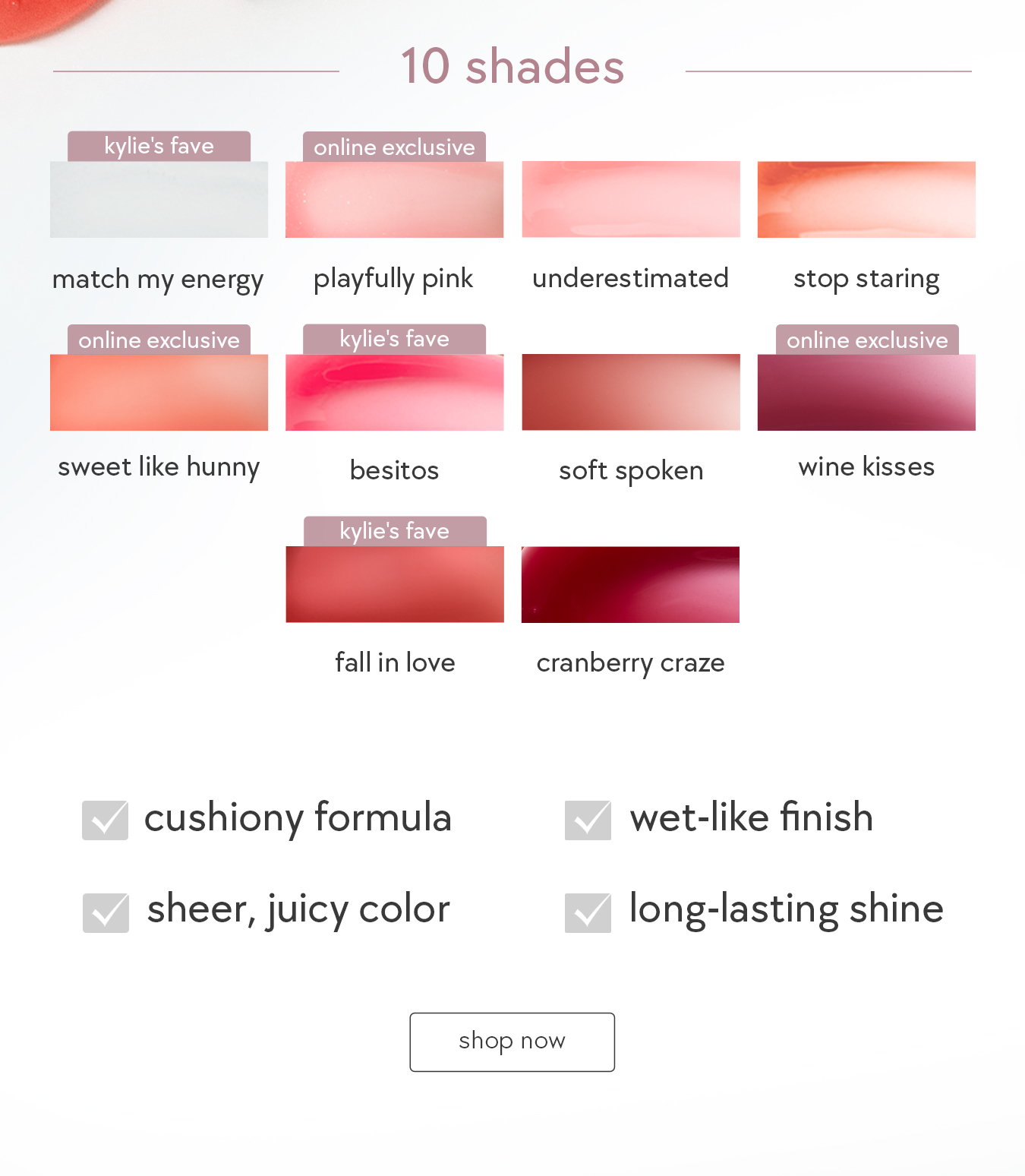 available in 10 shades