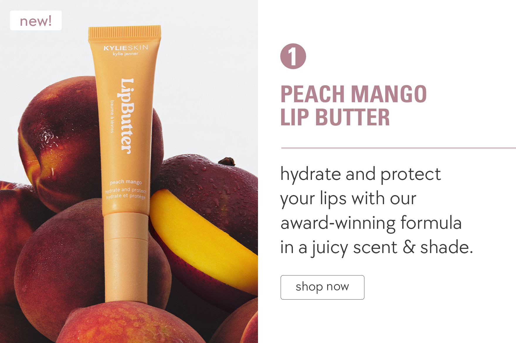 shop peach mango lip butter