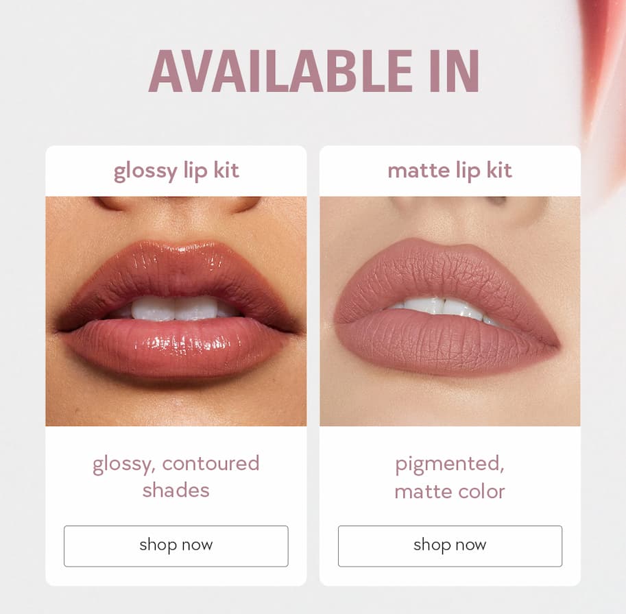 glossy lip kit & matte lip kit