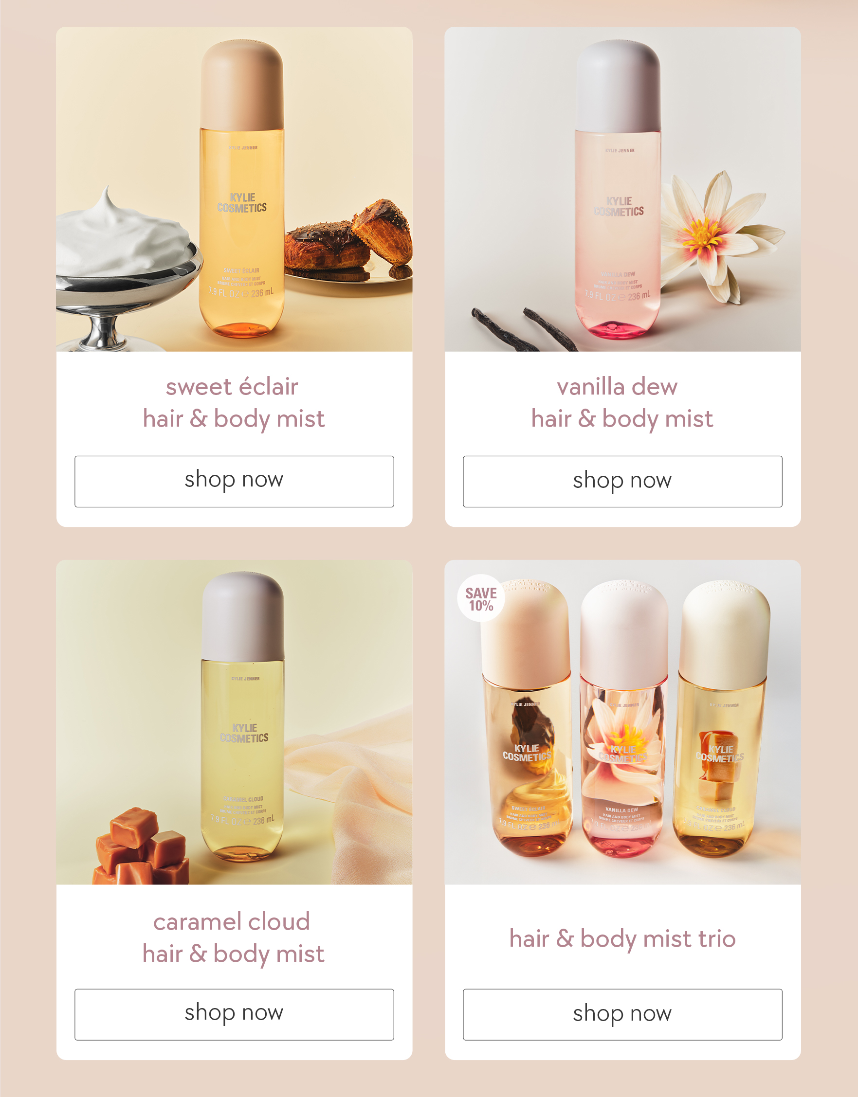 shop hair & body mists