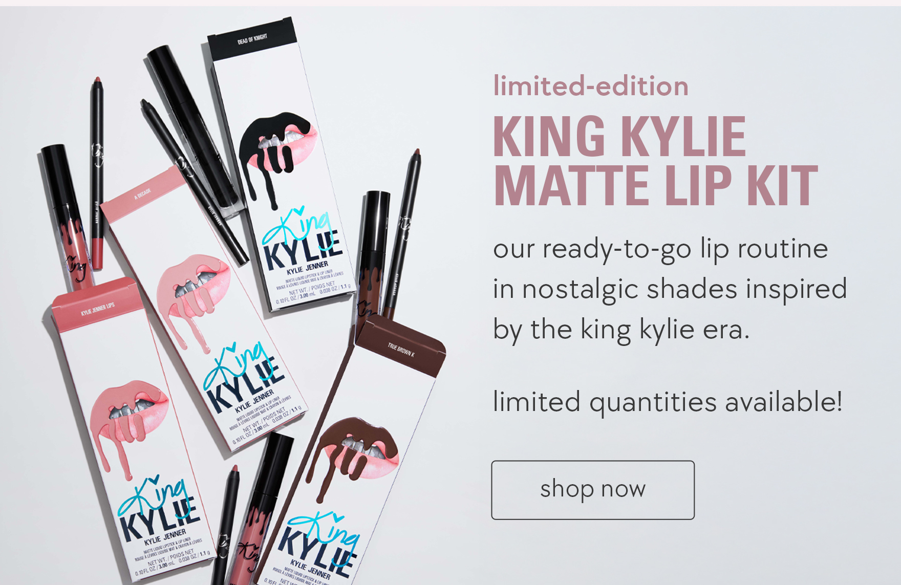 limited-edition king kylie matte lip kit