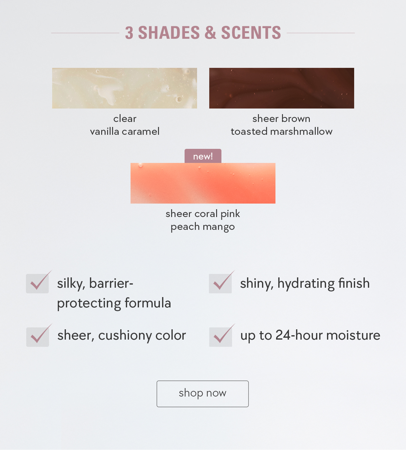 available in 3 shades