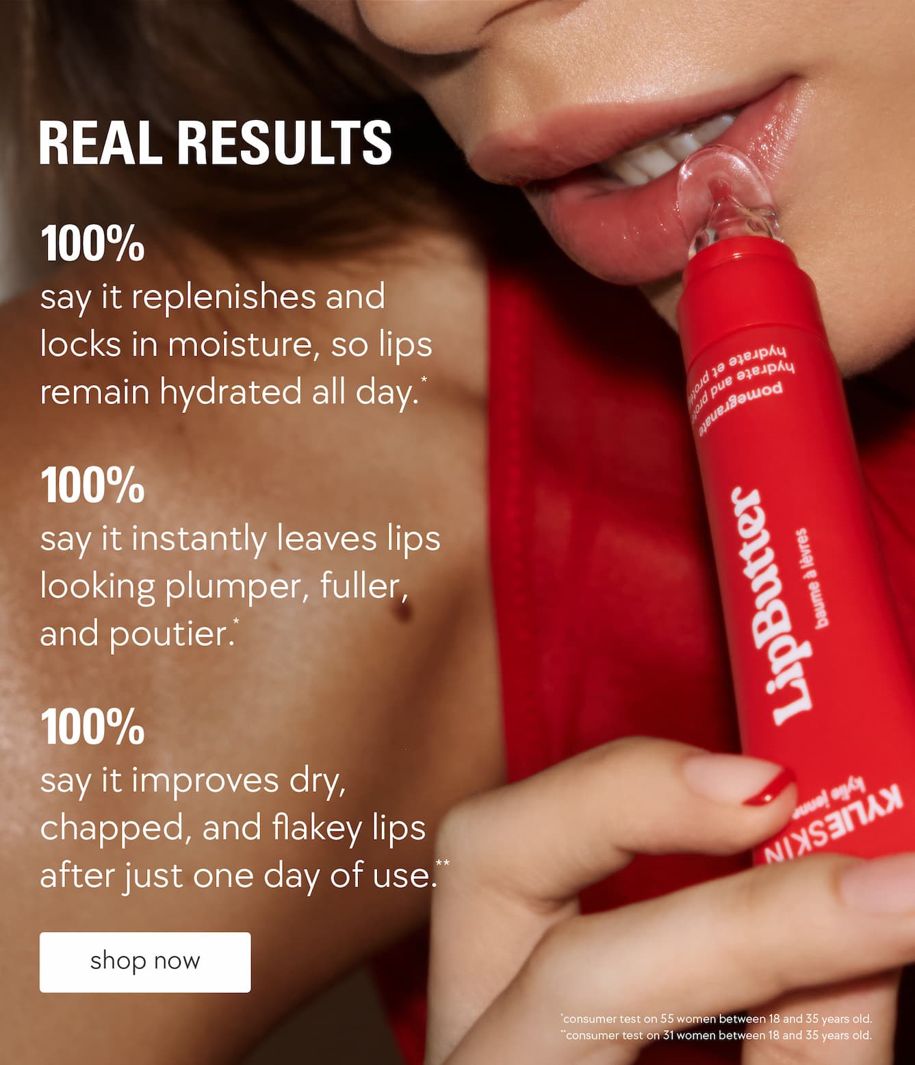real results for pomegranate lip butter