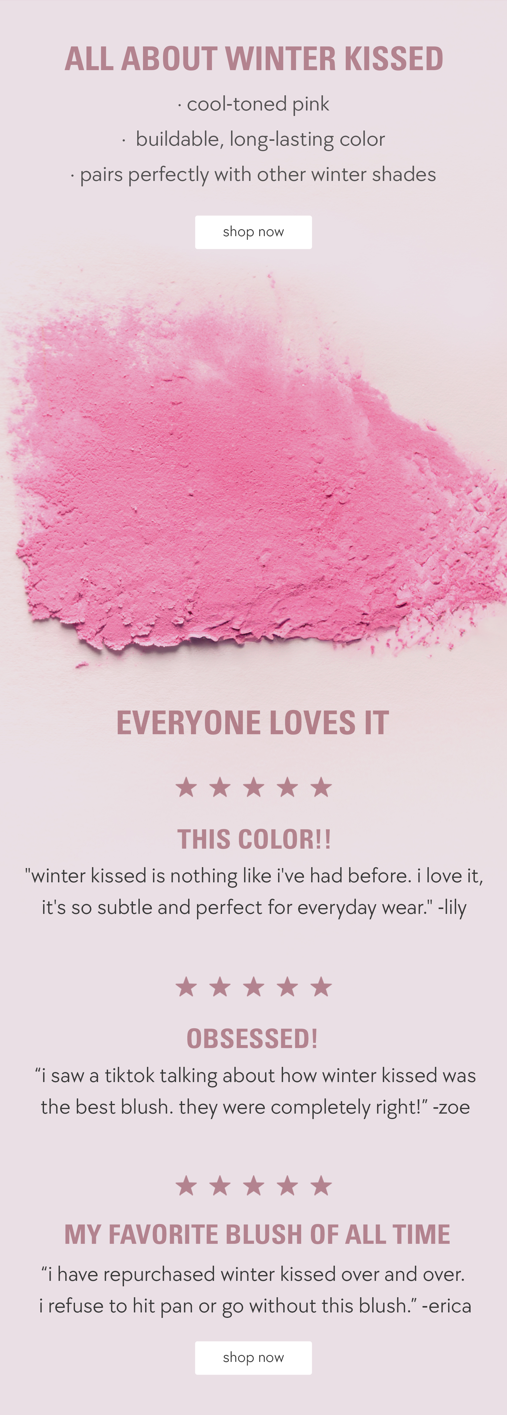 all about winter kissed