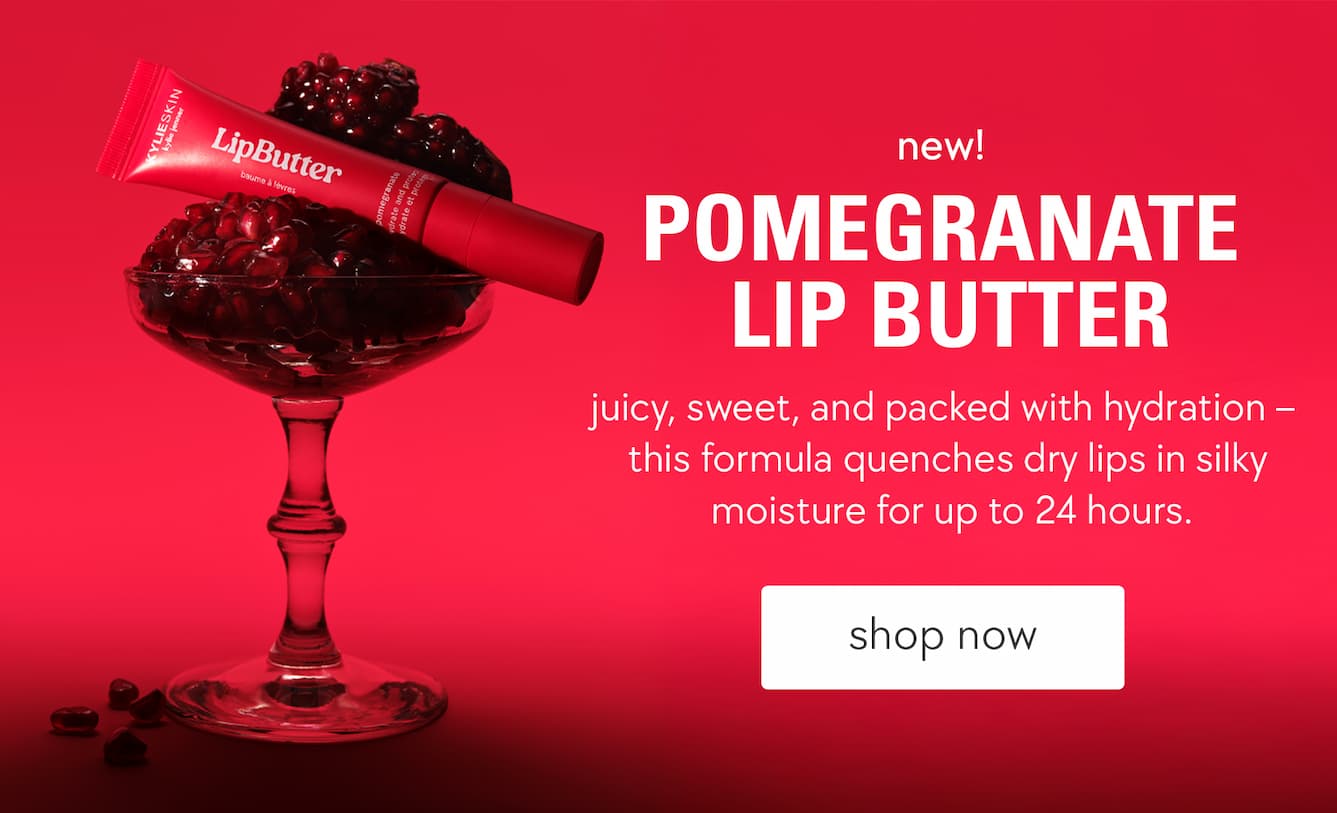 new pomegranate lip butter