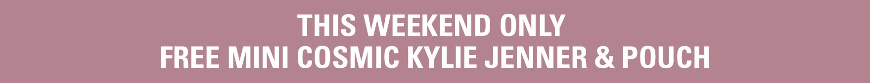 free mini cosmic kylie jenner & pouch