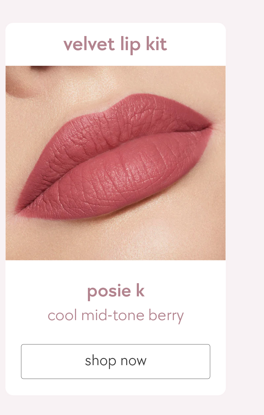 velvet lip kit - posie k