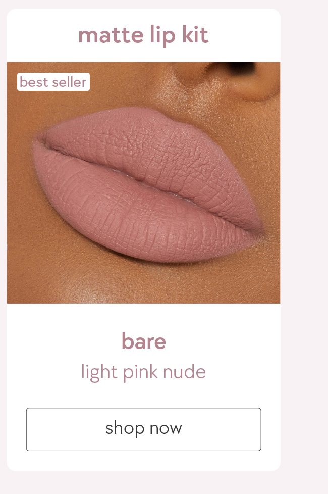 matte lip kit - bare