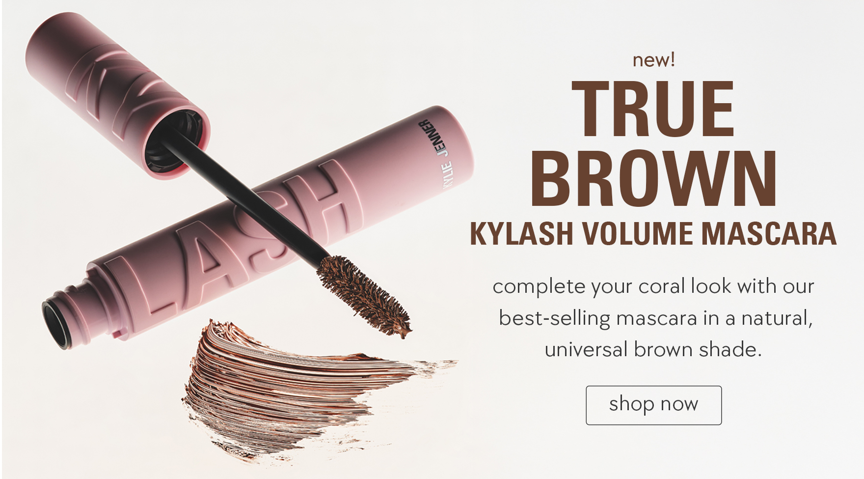 shop new! true brown kylash volume mascara