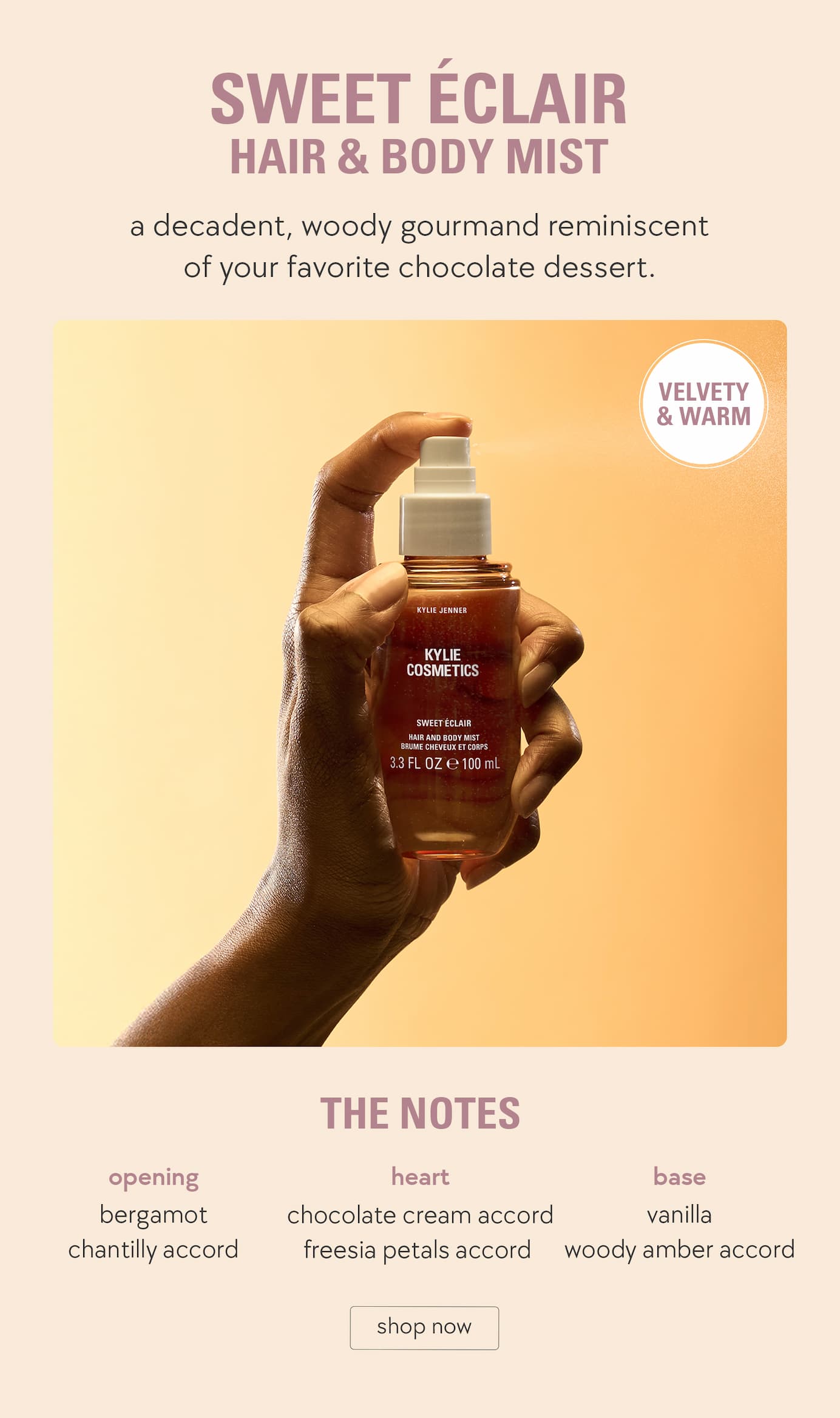 sweet eclair hair & body mist