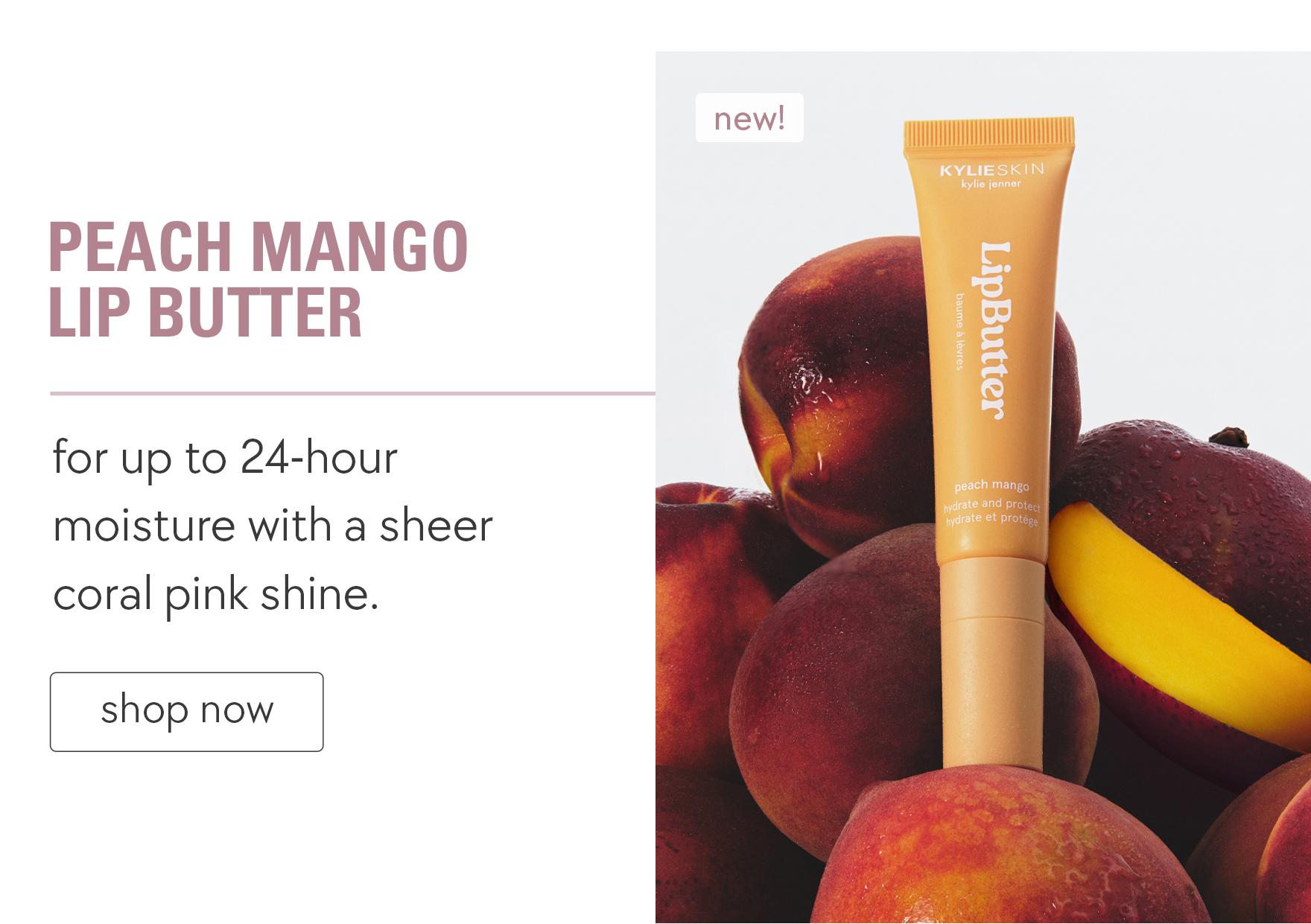 shop lip butter peach mango