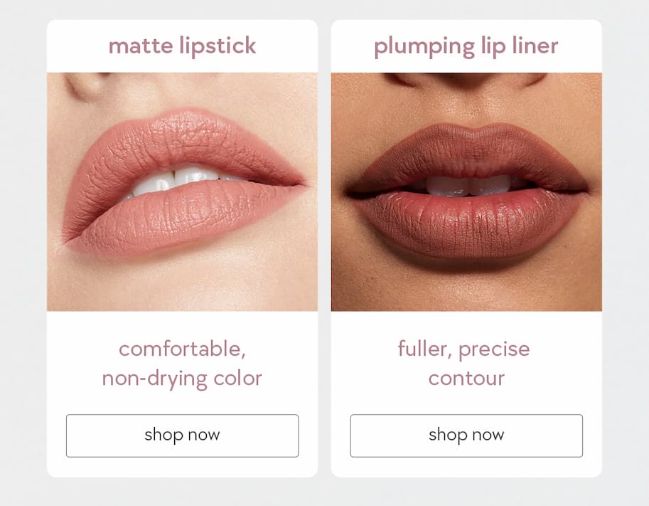 matte lipstick & plumping lip liner
