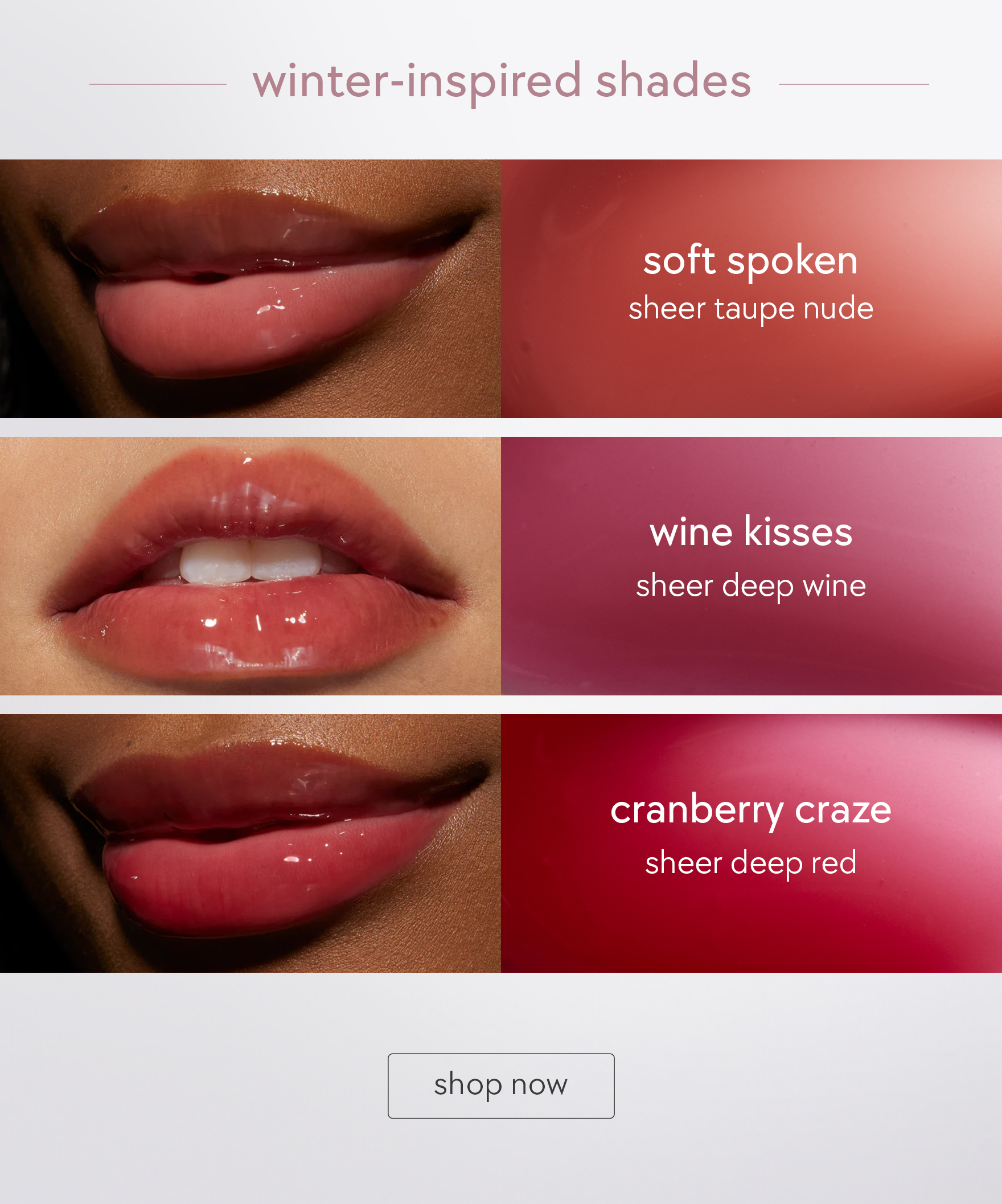 winter-inspired shades