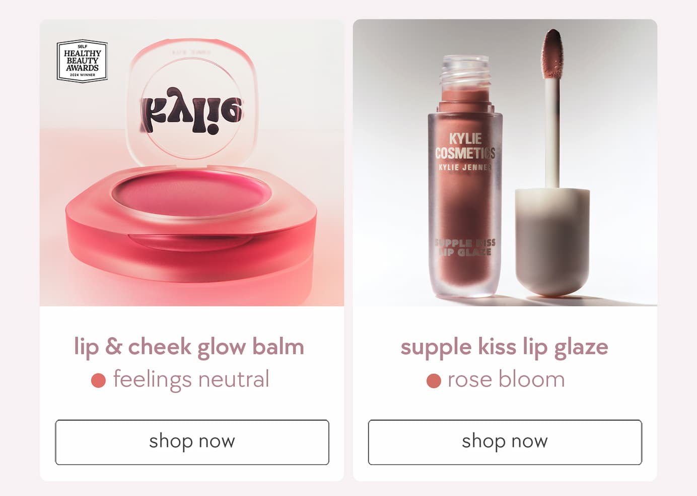 Kylie's Faves - Lip & Cheek Glow Balm & Supple Kiss Lip Glaze