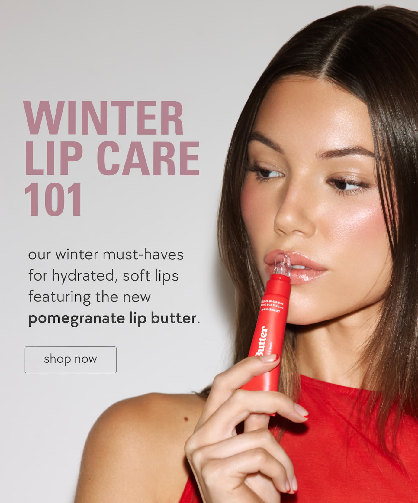 lip butter featuring new pomegranate lip butter