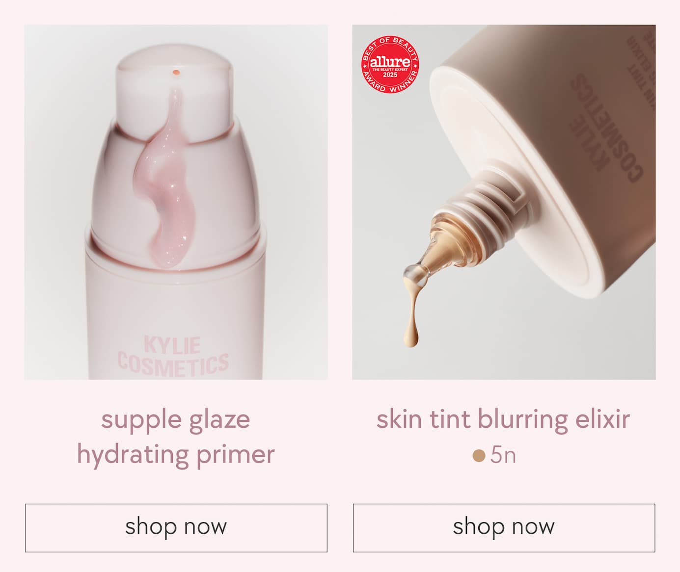 supple glaze hydrating primer + skin tint blurring elixir