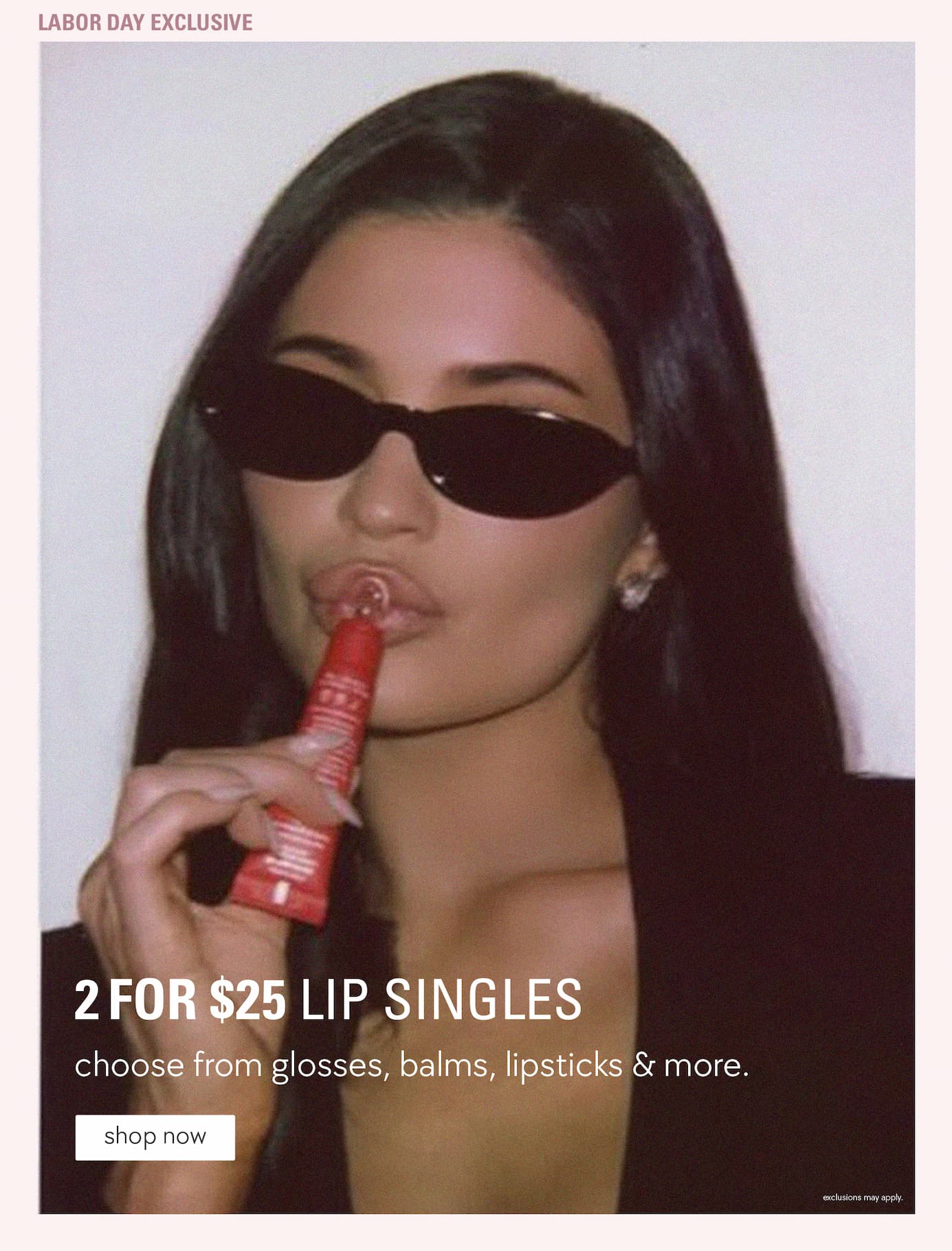 labor day exclusive: 2 for $25 Lip Singles