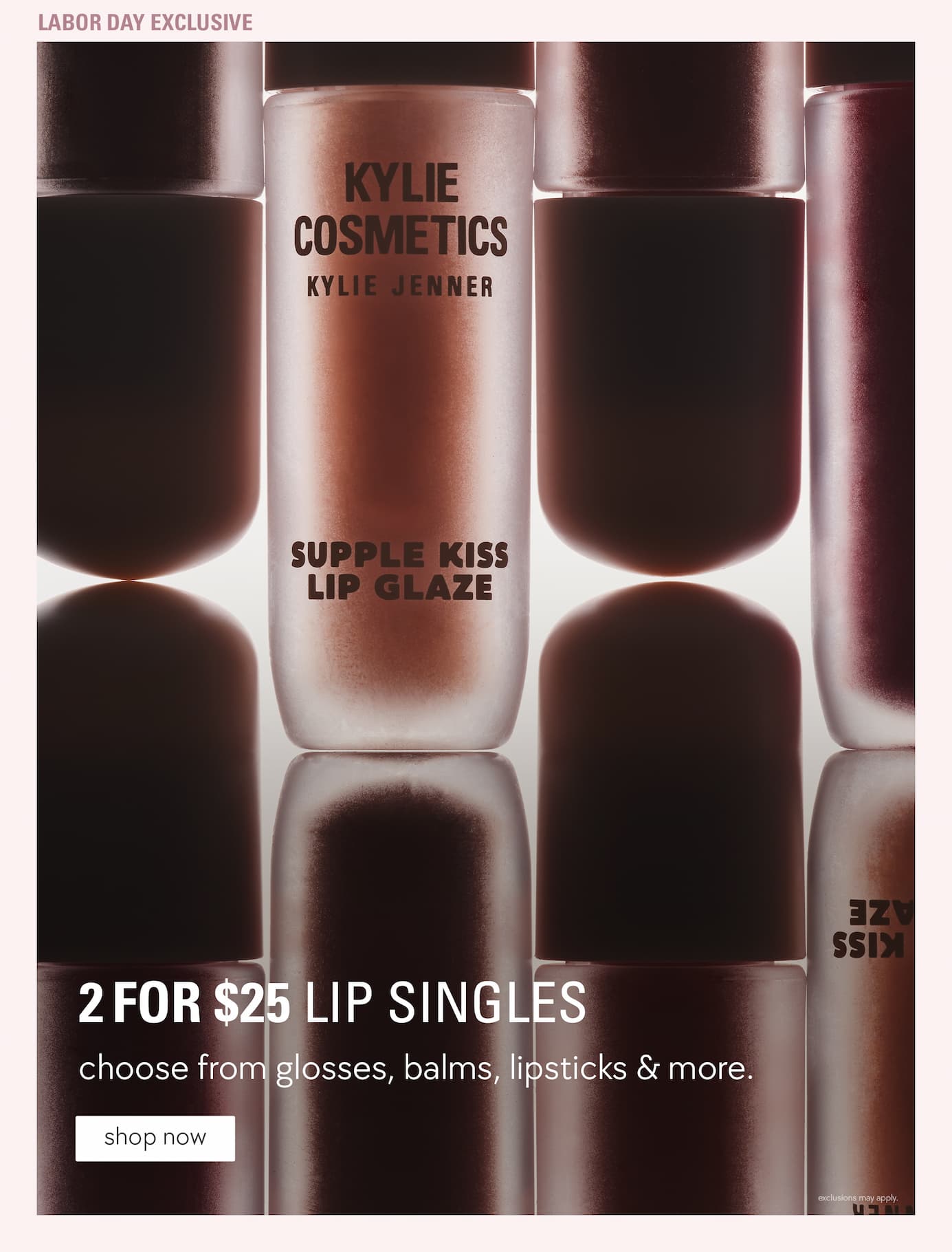 labor day exclusive: 2 for $25 Lip Singles