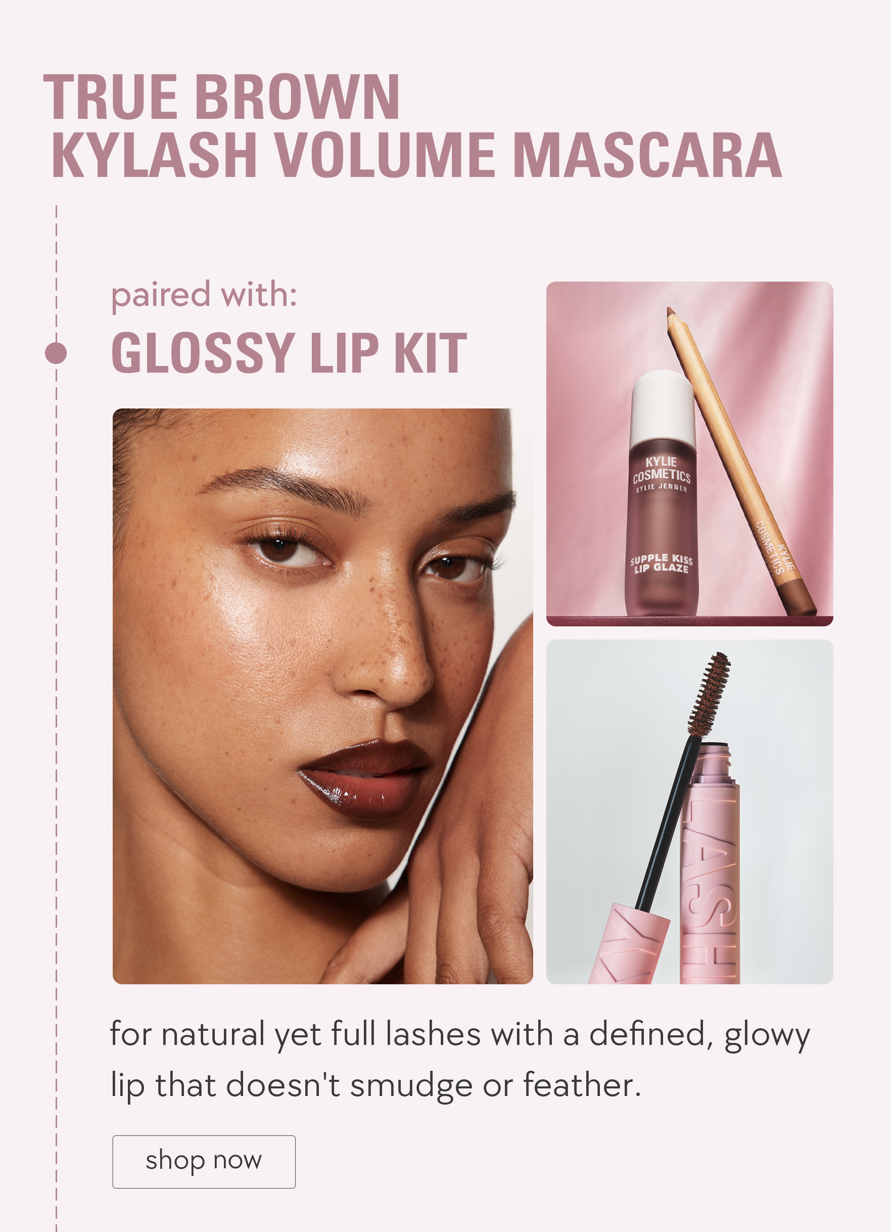 paired with: glossy lip kit