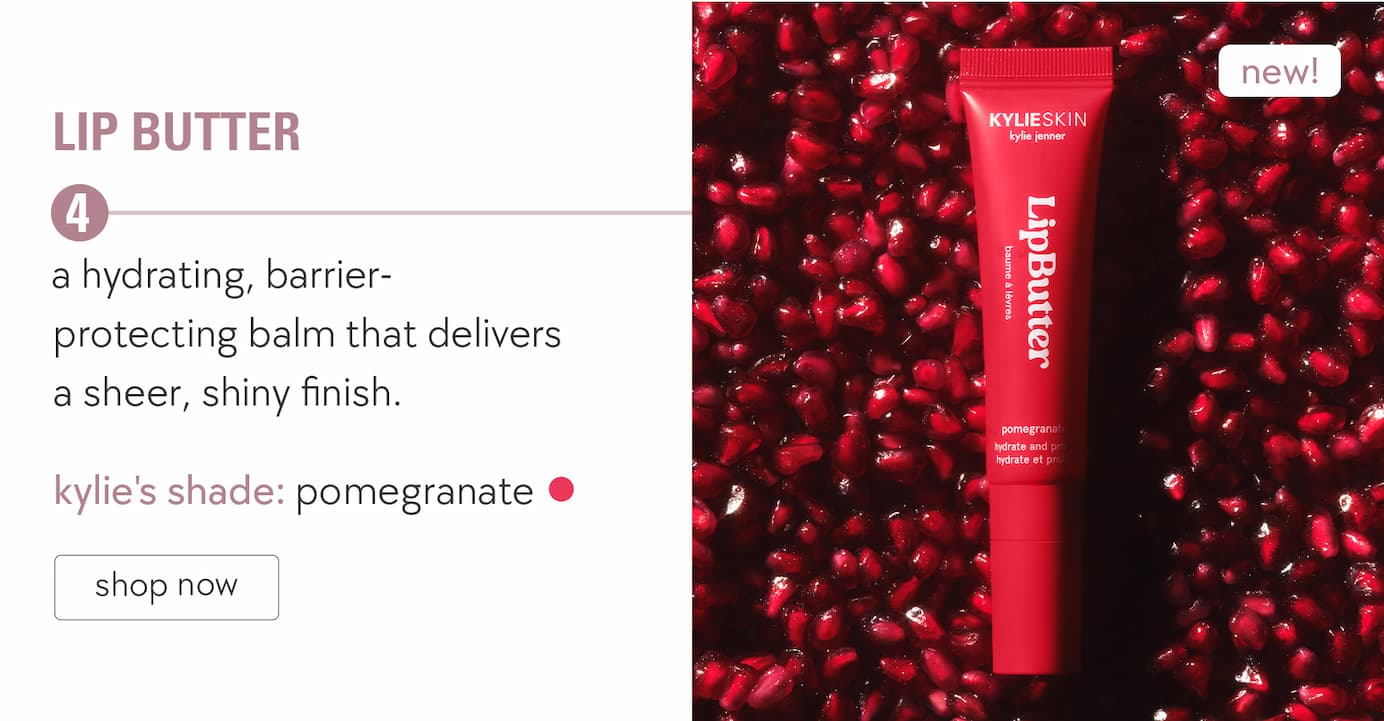 new pomegranate lip butter