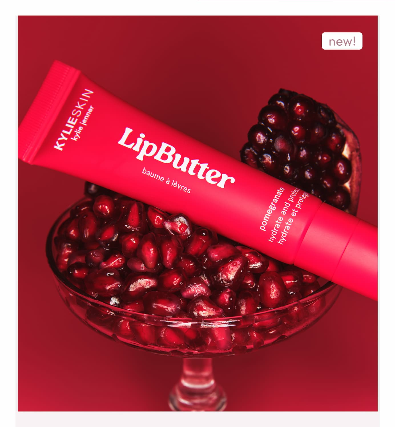 new pomegranate lip butter